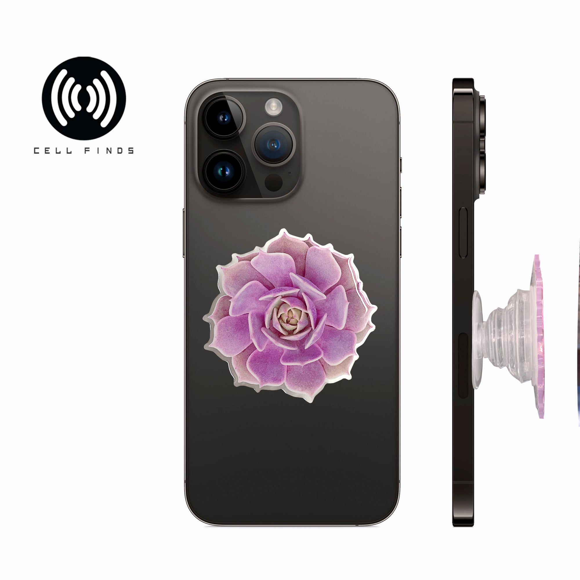 Cute Succulent Lavender Phone Holder & Stand, Fit All Cell Phones