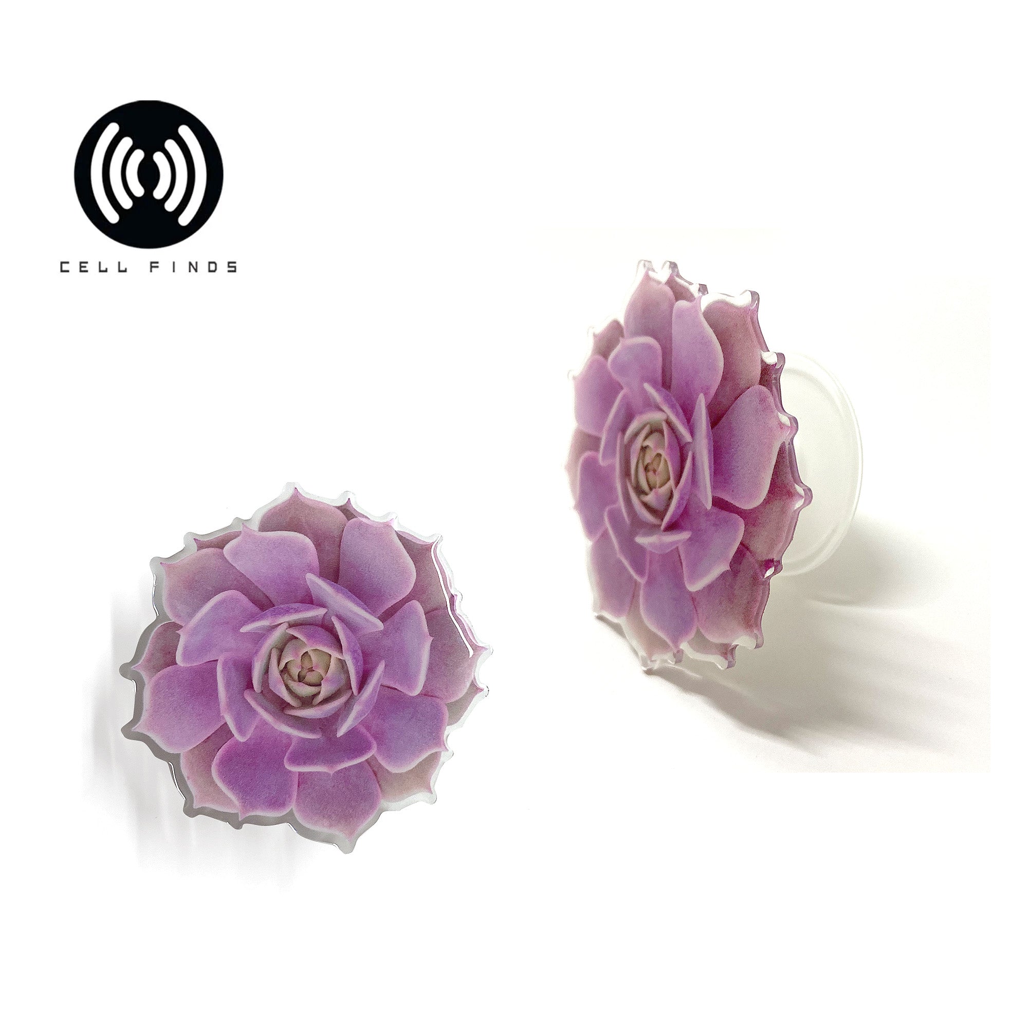Cute Succulent Lavender Phone Holder & Stand, Fit All Cell Phones