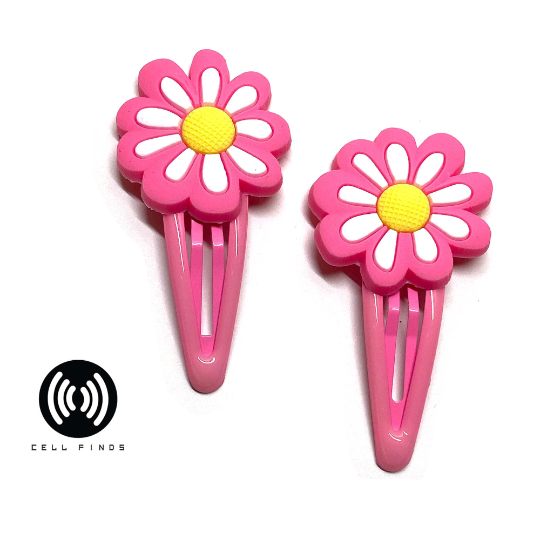 Cute flower two piece fashion hair pin for girls  |  hair clip | pvc hair clip