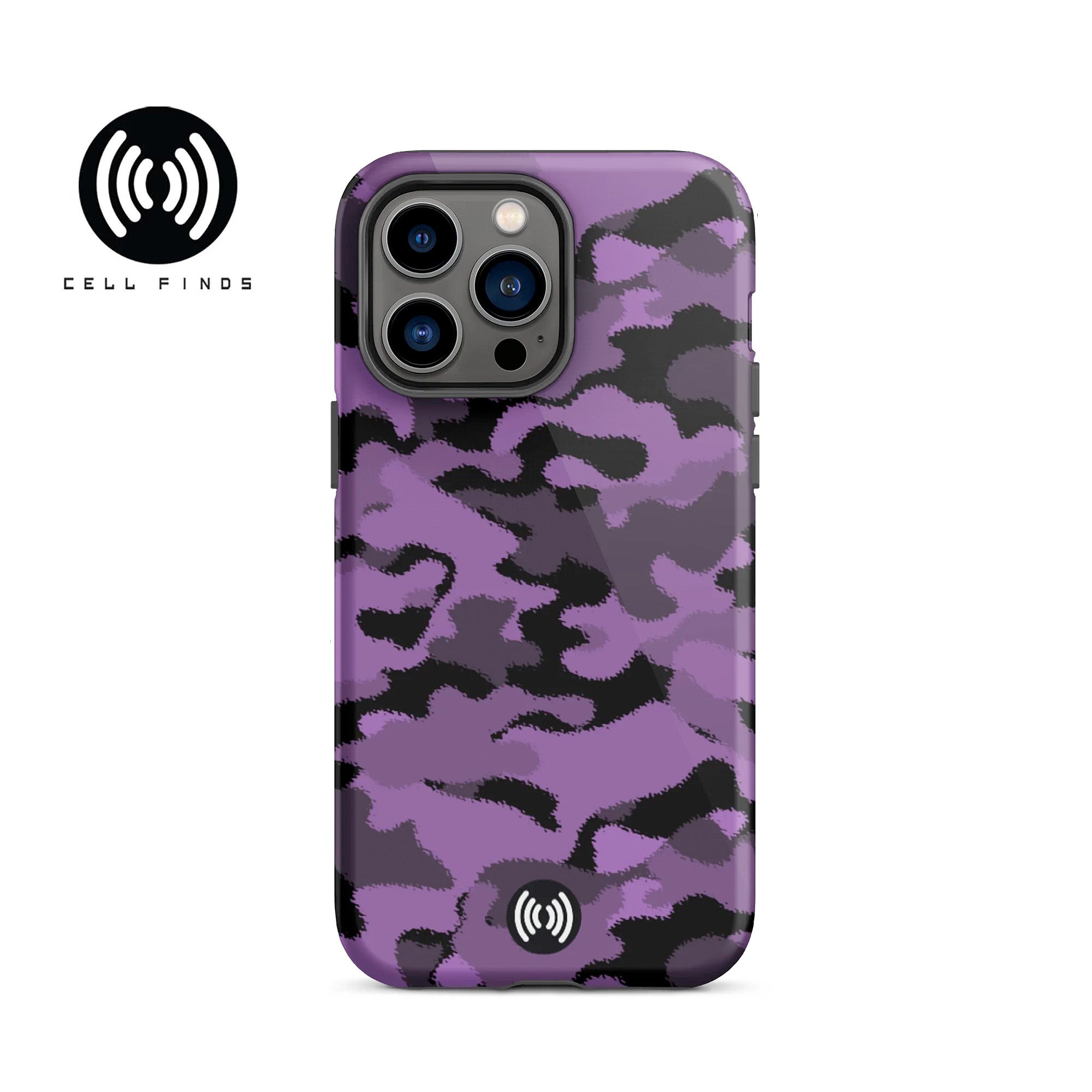 Purple Camo Tough iPhone Case -All sizes