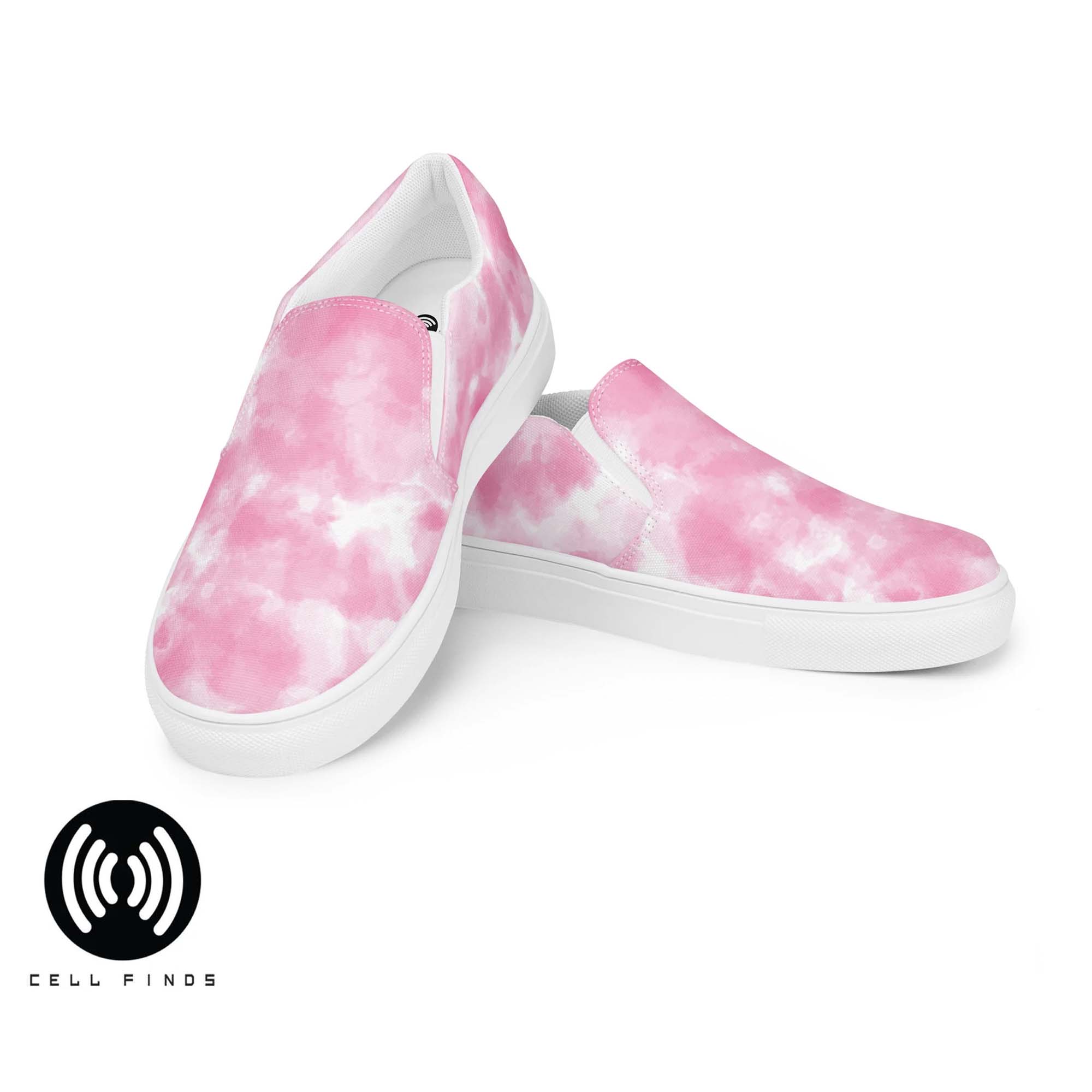 Pink Tye Dye Women’s slip-on canvas shoes