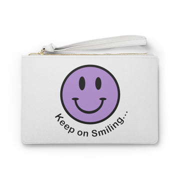 Cute Keep on Smiling Clutch Bag