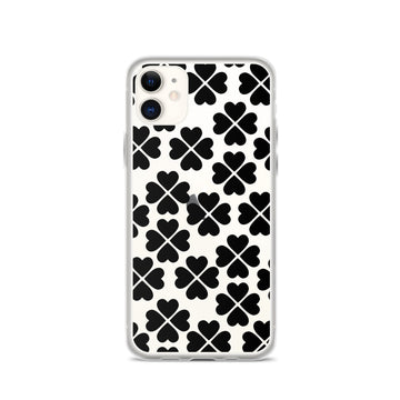 Black Floral iPhone Case -All sizes