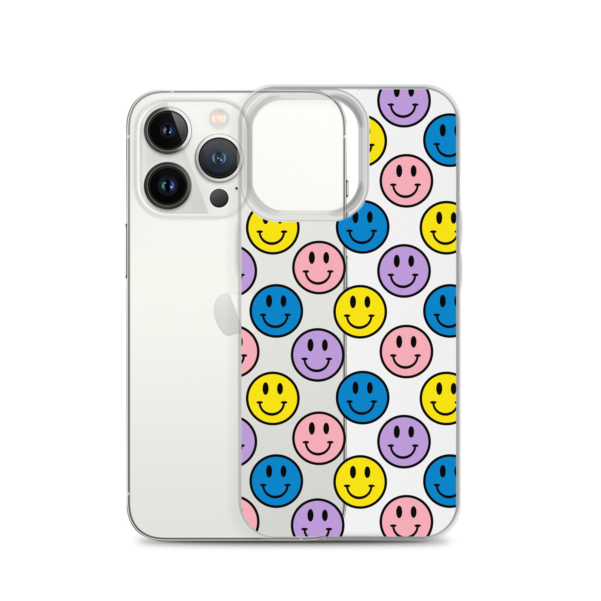 Cute Colorful Happy Face iPhone Case