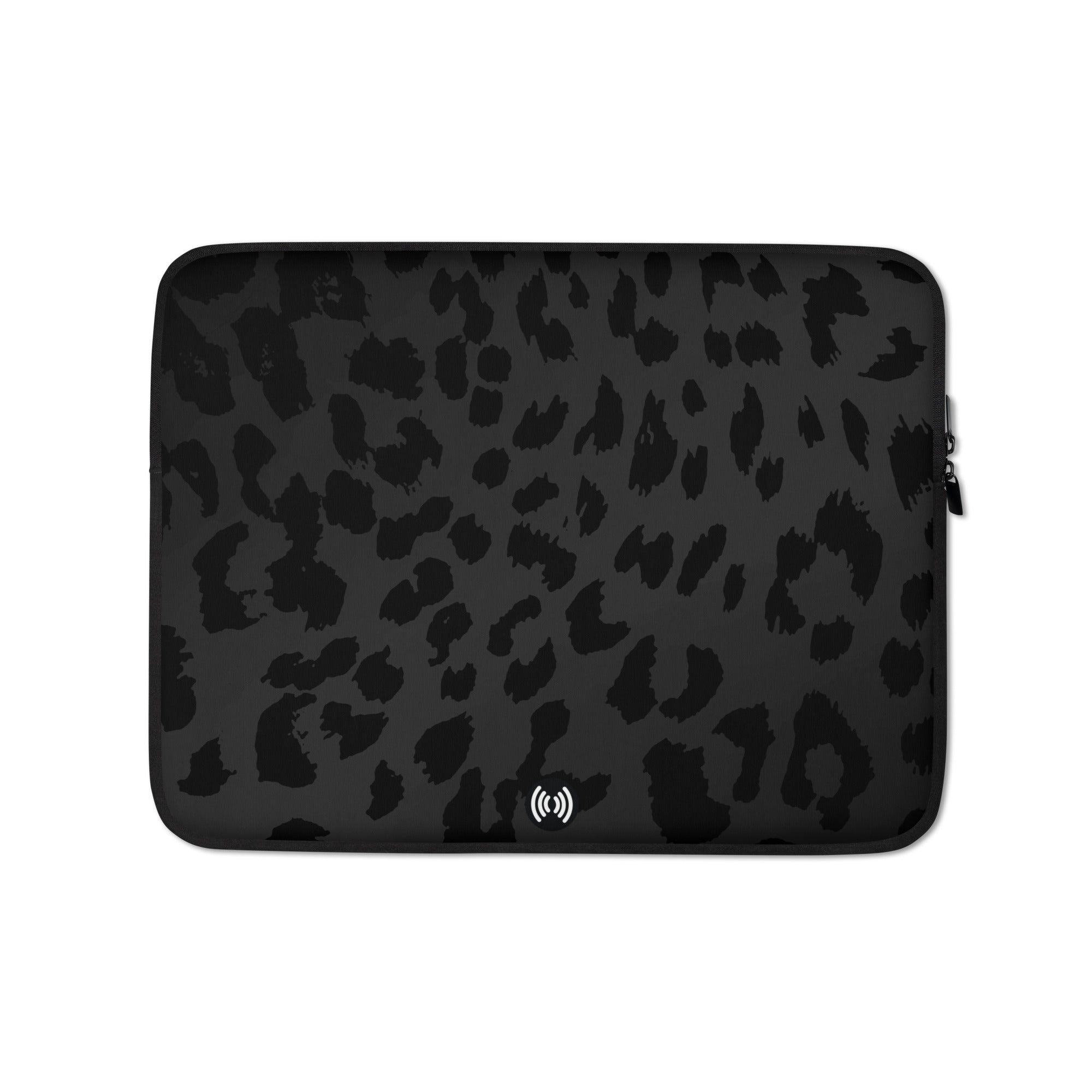 Black Leopard Laptop Sleeve