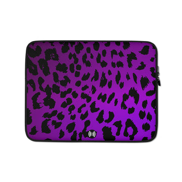 Purple Leopard Laptop Sleeve