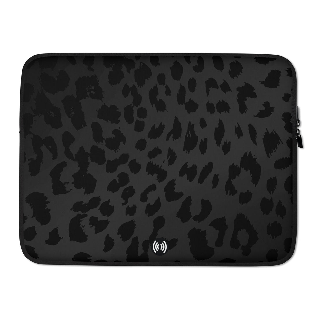 Black Leopard Laptop Sleeve