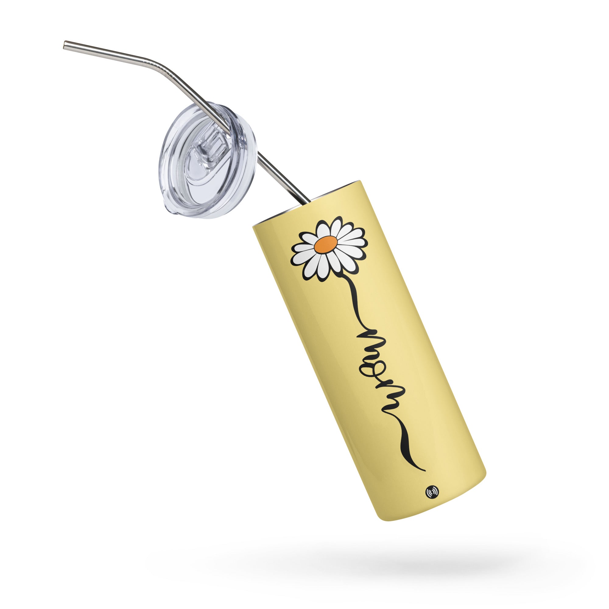 Cute Mom Stainless steel tumbler with Daisy Flower