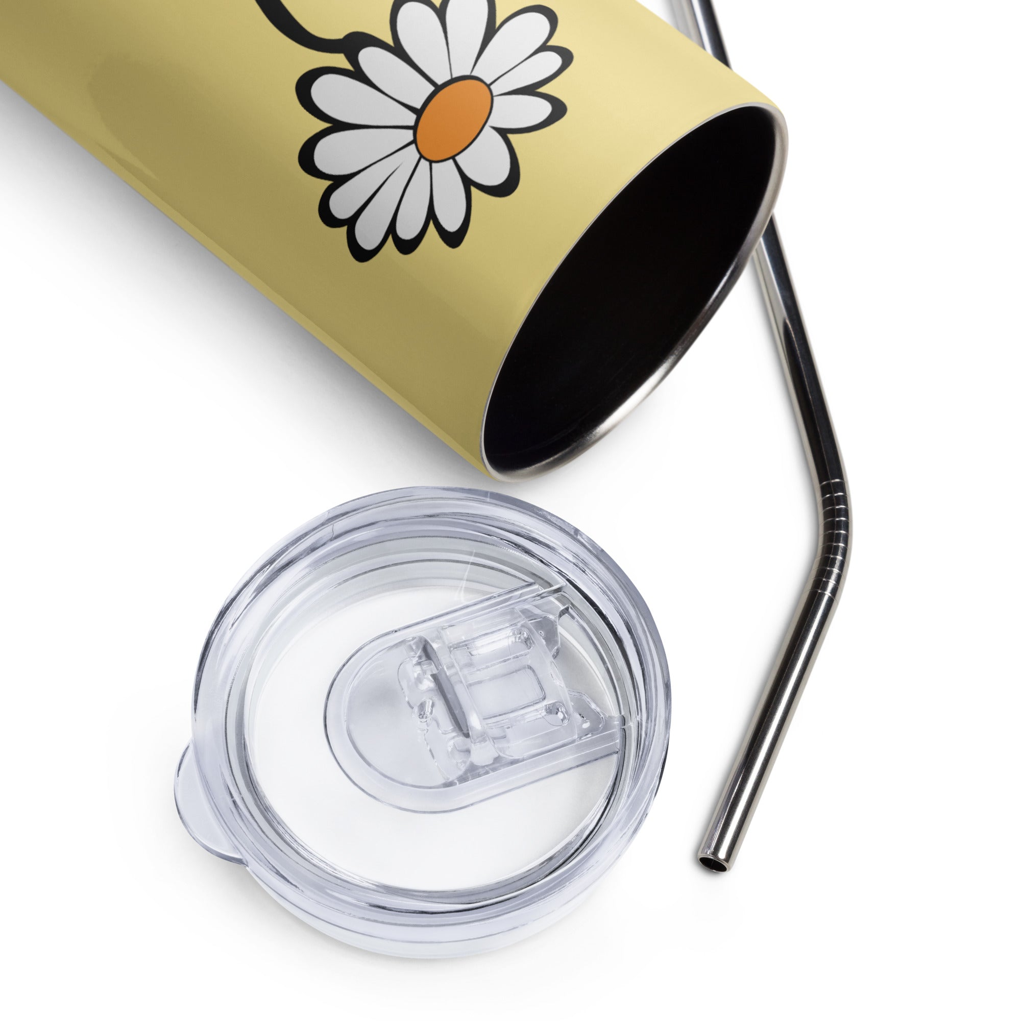 Cute Mom Stainless steel tumbler with Daisy Flower