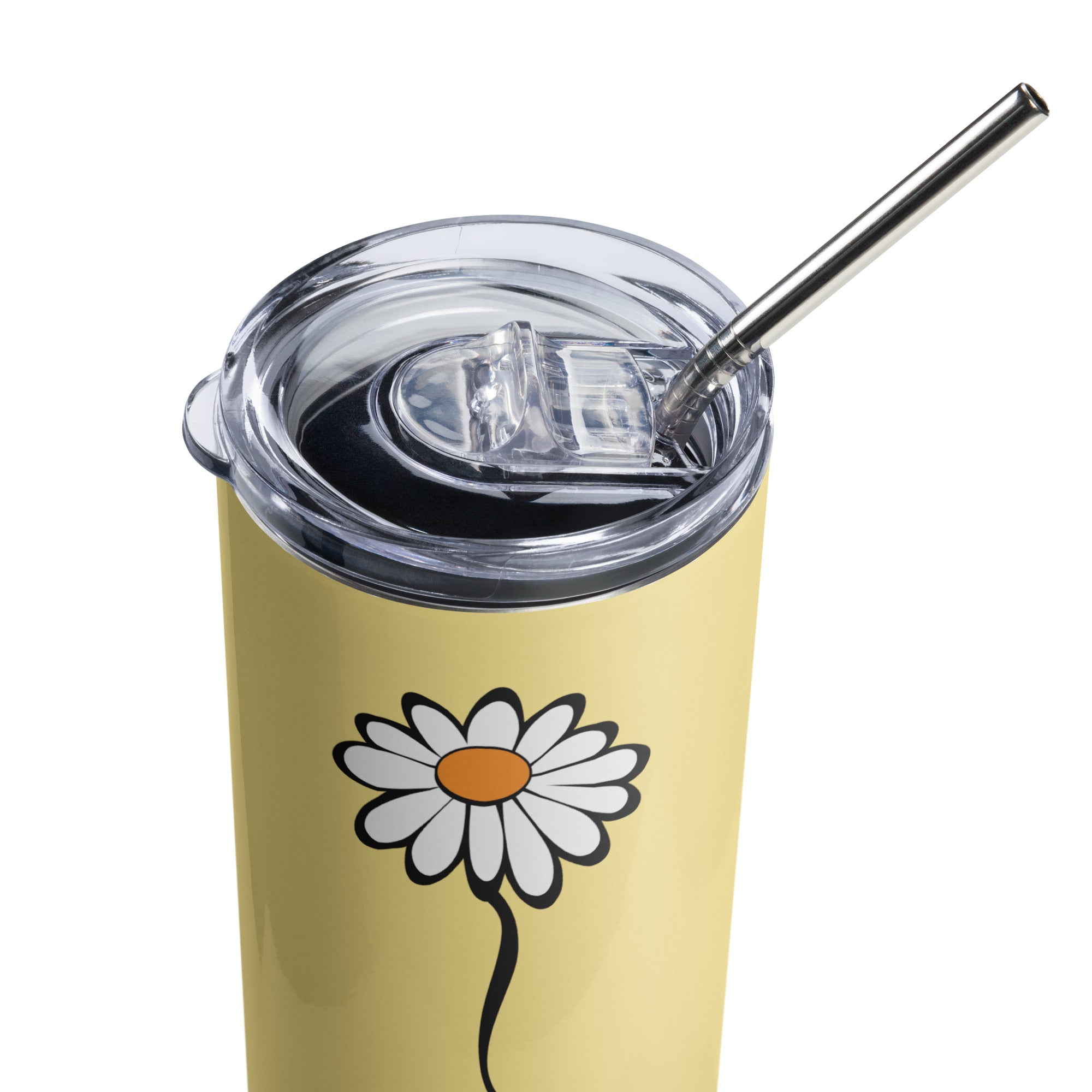 Cute Mom Stainless steel tumbler with Daisy Flower