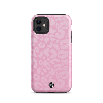Pink Leopard Tough iPhone Case -All sizes