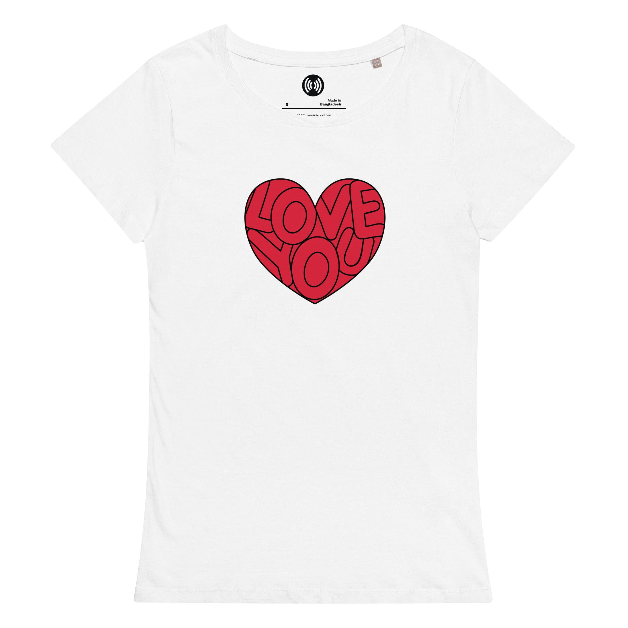 Love You Graphic Women’s basic organic t-shirt