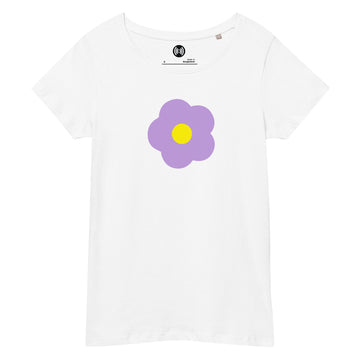 Cute Purple Flower Women’s basic organic t-shirt