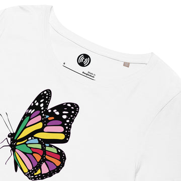 Colorful Butterfly Women’s basic organic t-shirt