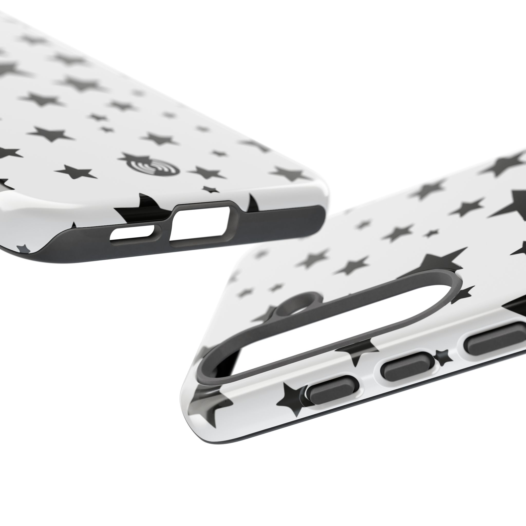 Black Stars on White Phone Case | Cellfinds - Image 94