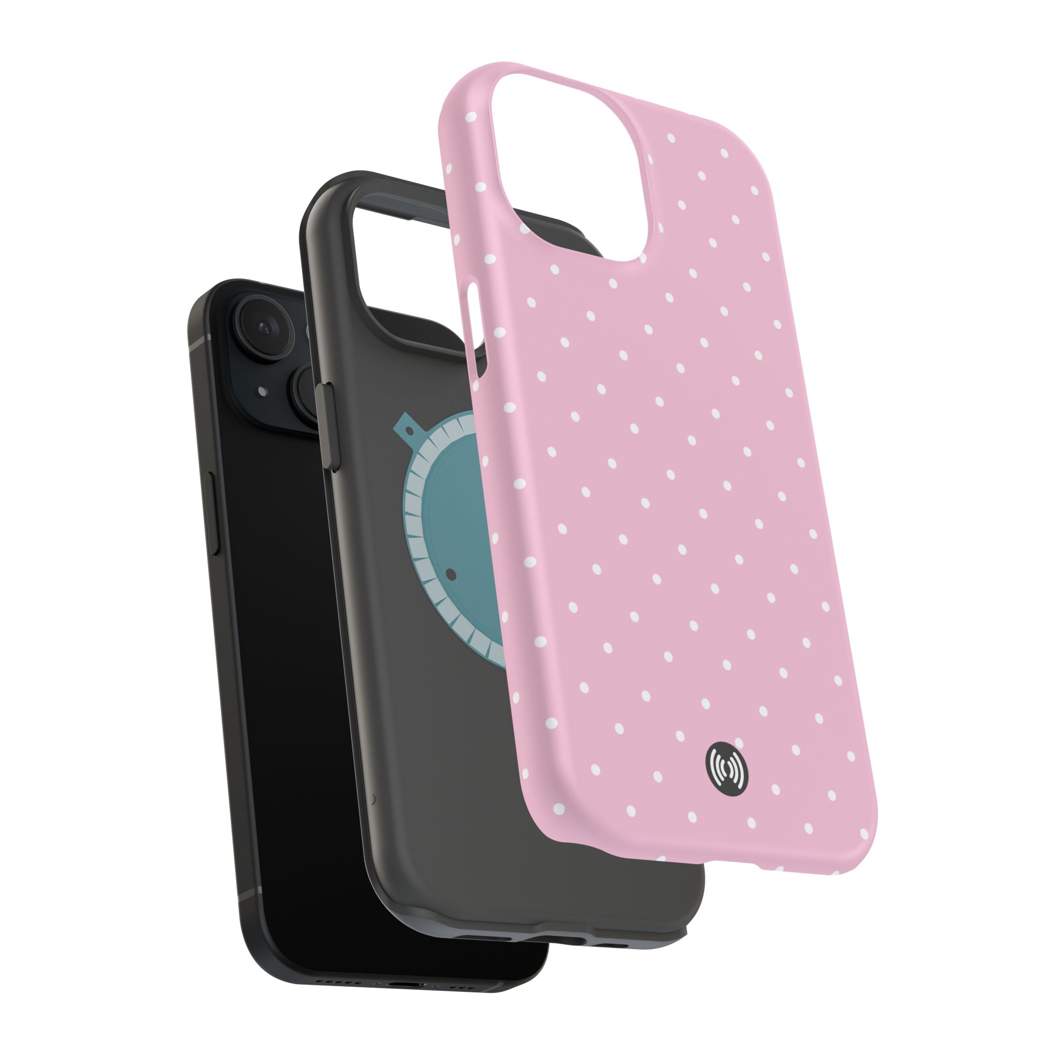 Pink Polka Dot Magnetic Impact-Resistant Phone Case | Cellfinds - Image 8