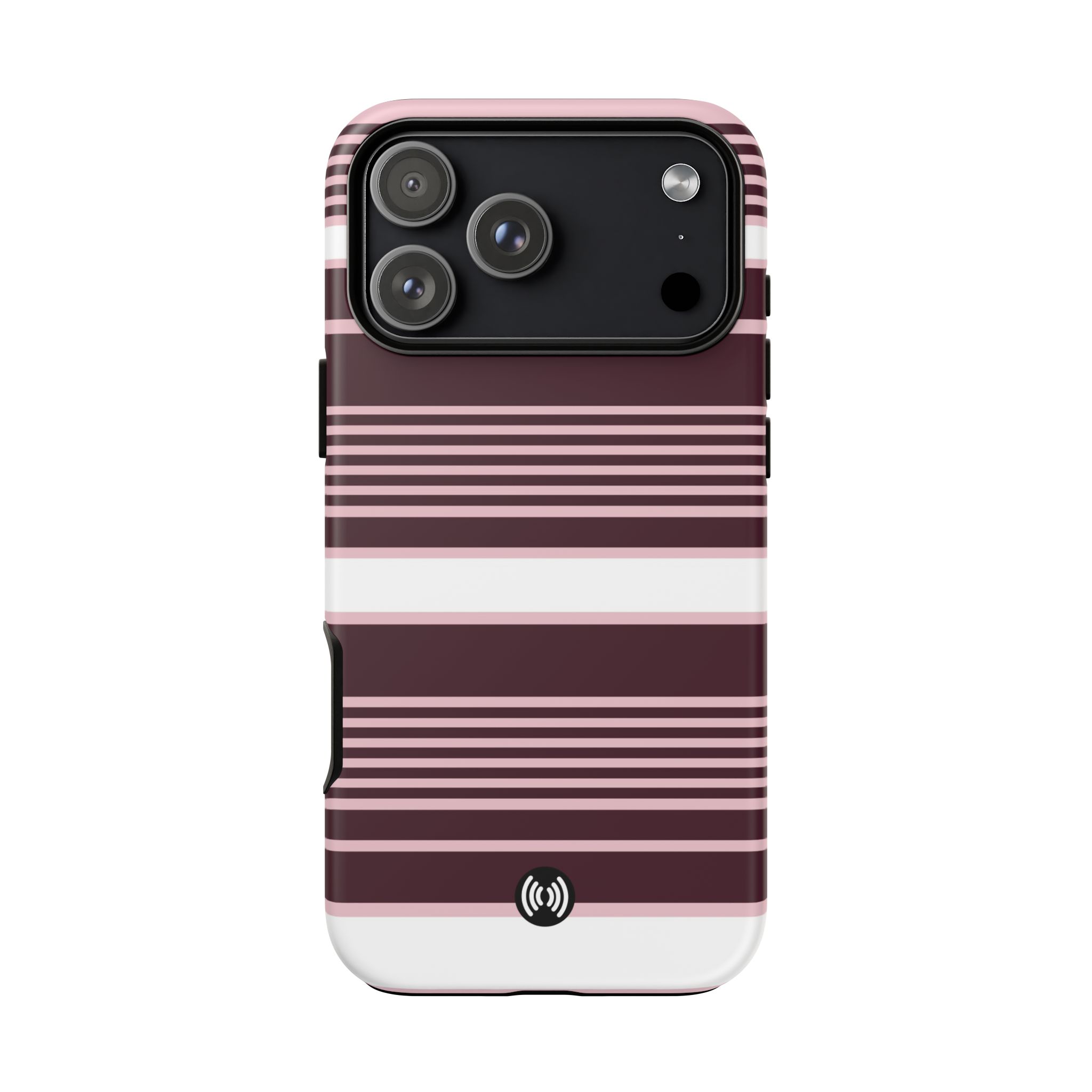 Striped Burgundy Phone Case