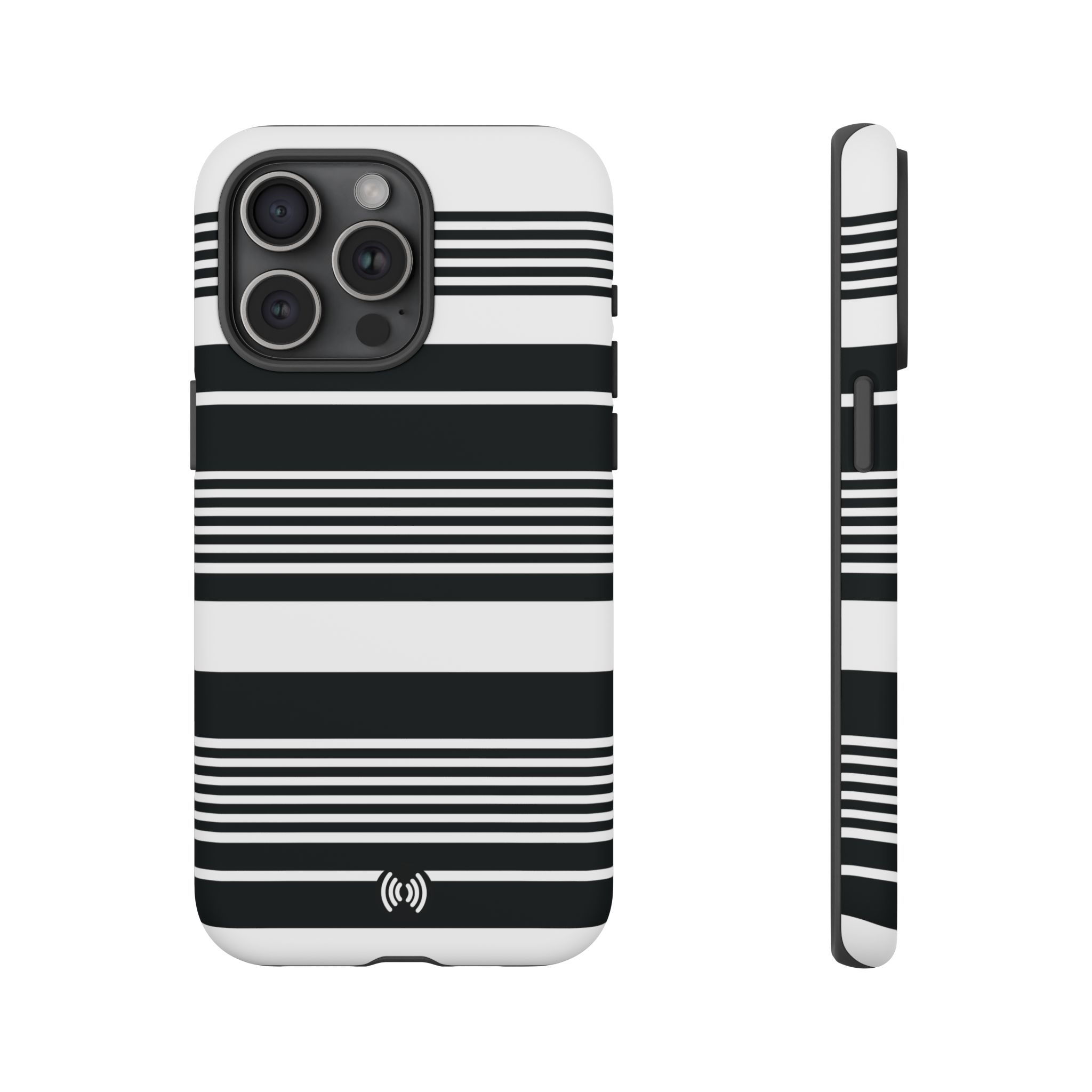 Black & White Striped Phone Case - Image 15