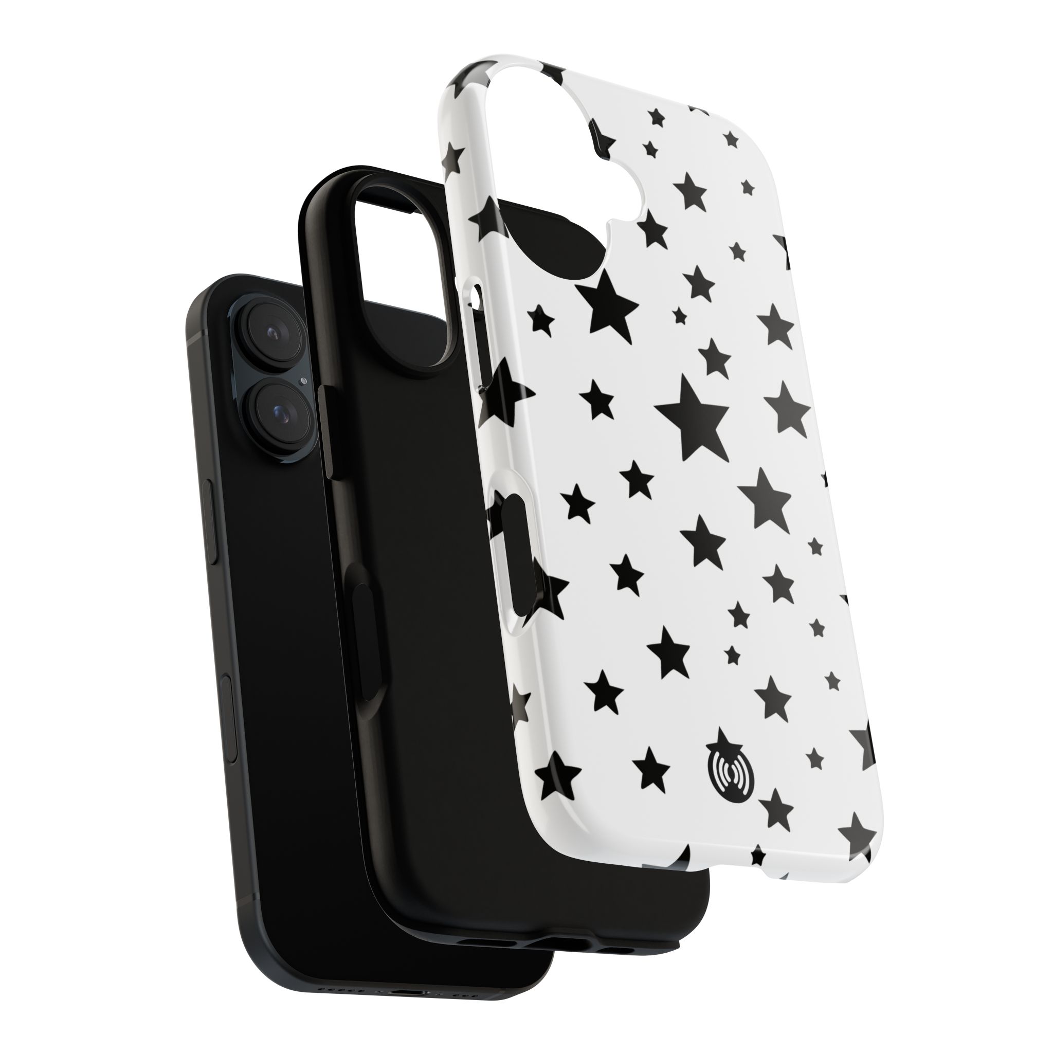 Black Stars on White Phone Case | Cellfinds - Image 62