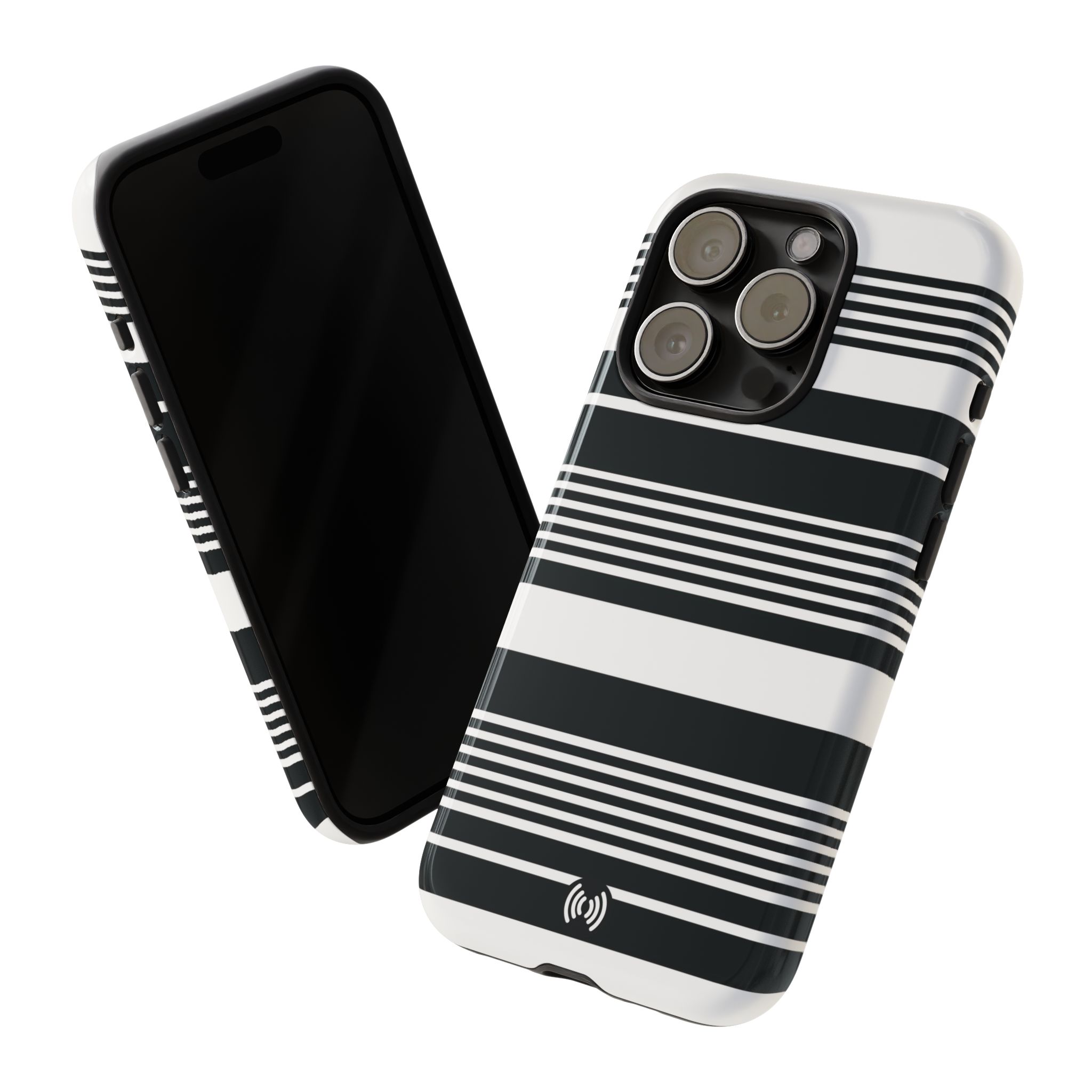 Black & White Striped Phone Case - Image 12