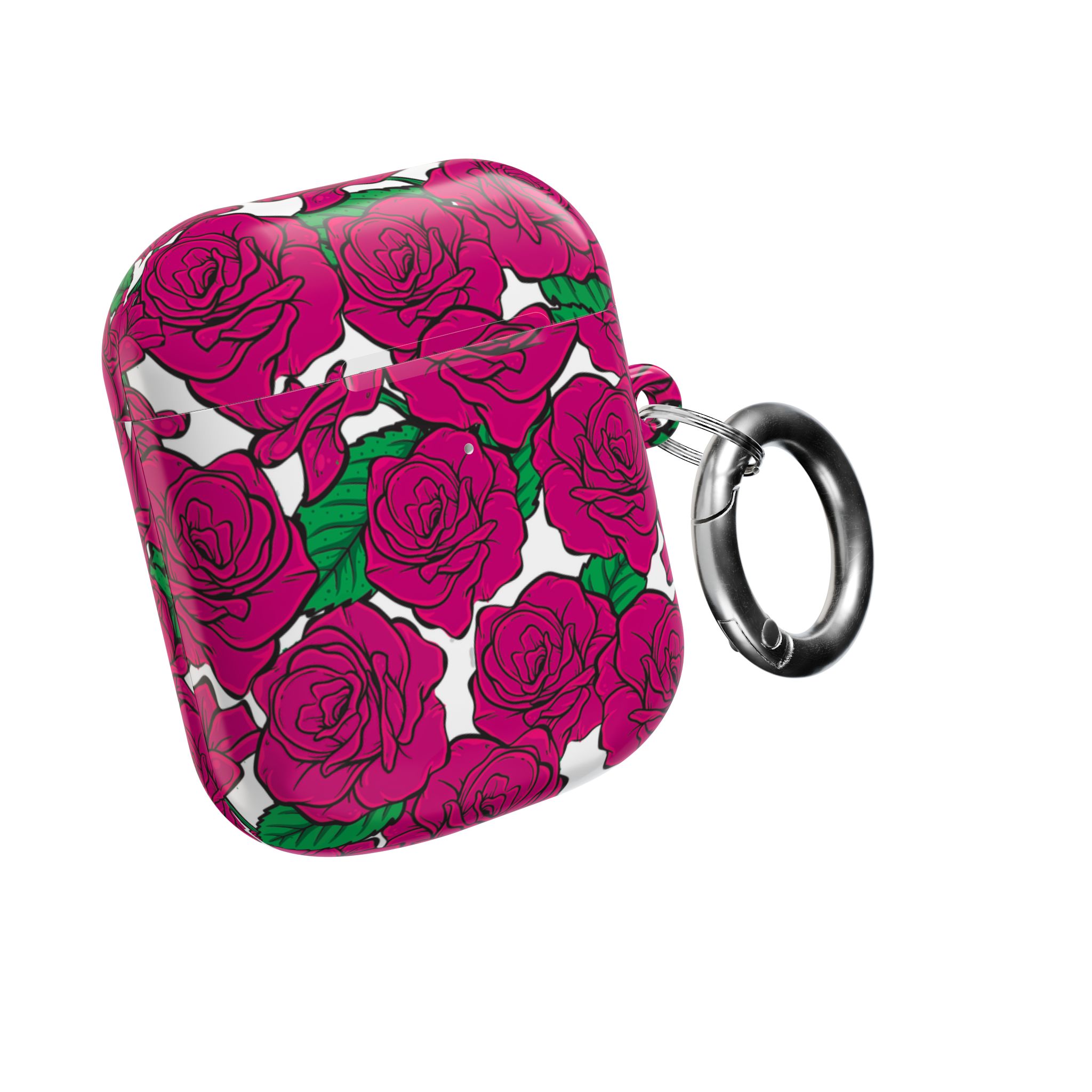 Magenta Rose AirPods Case with Keyring - Image 20