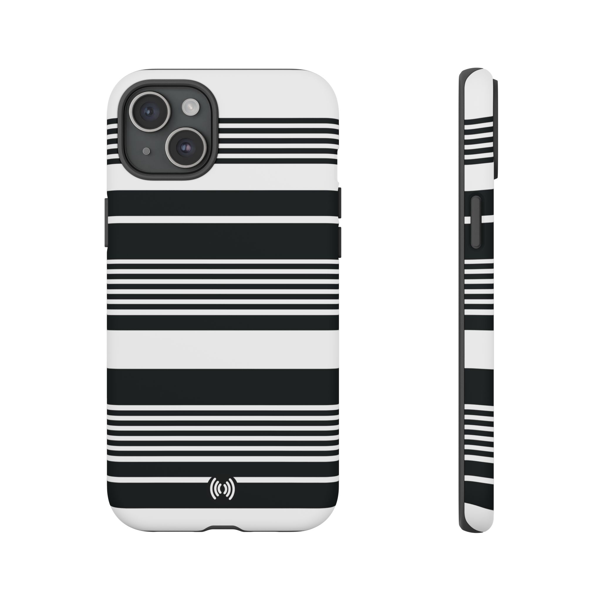 Black & White Striped Phone Case - Image 10