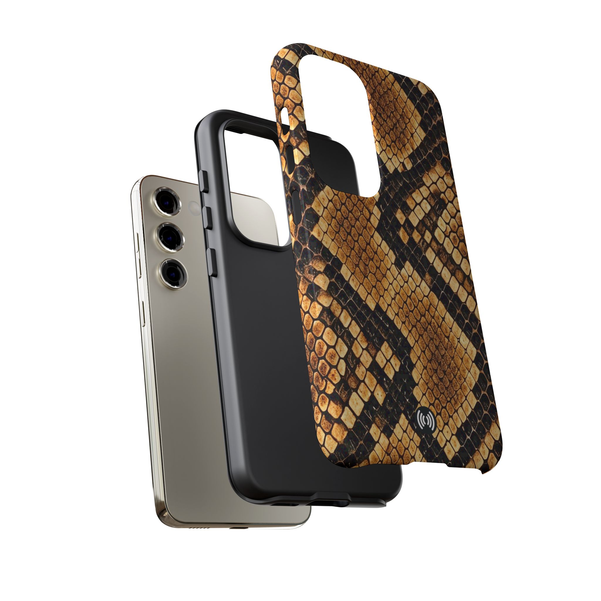 Snake Print Tough Phone Case – Rugged Protective iPhone Cover - Image 3