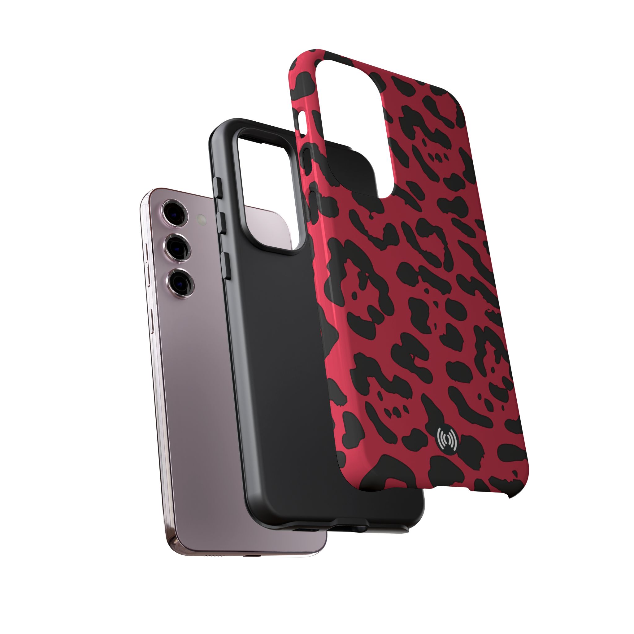 Ruby Red Leopard Print Tough Phone Case | Cellfinds - Image 10