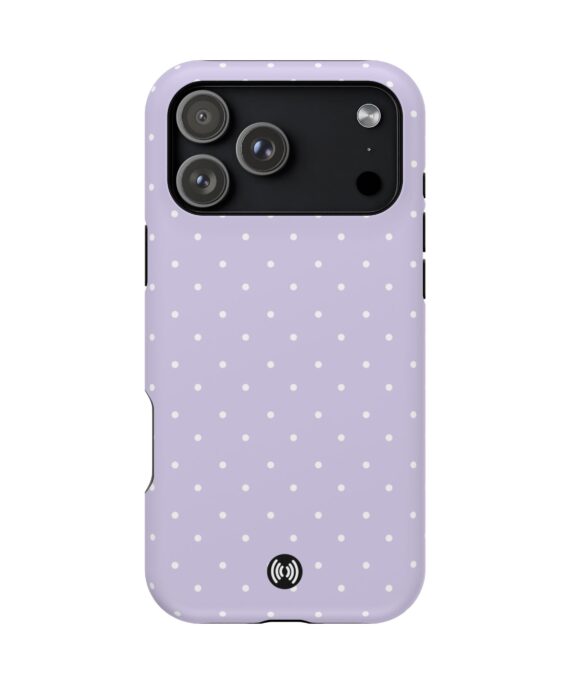 Lilac Polka Dot MagSafe® iPhone Case