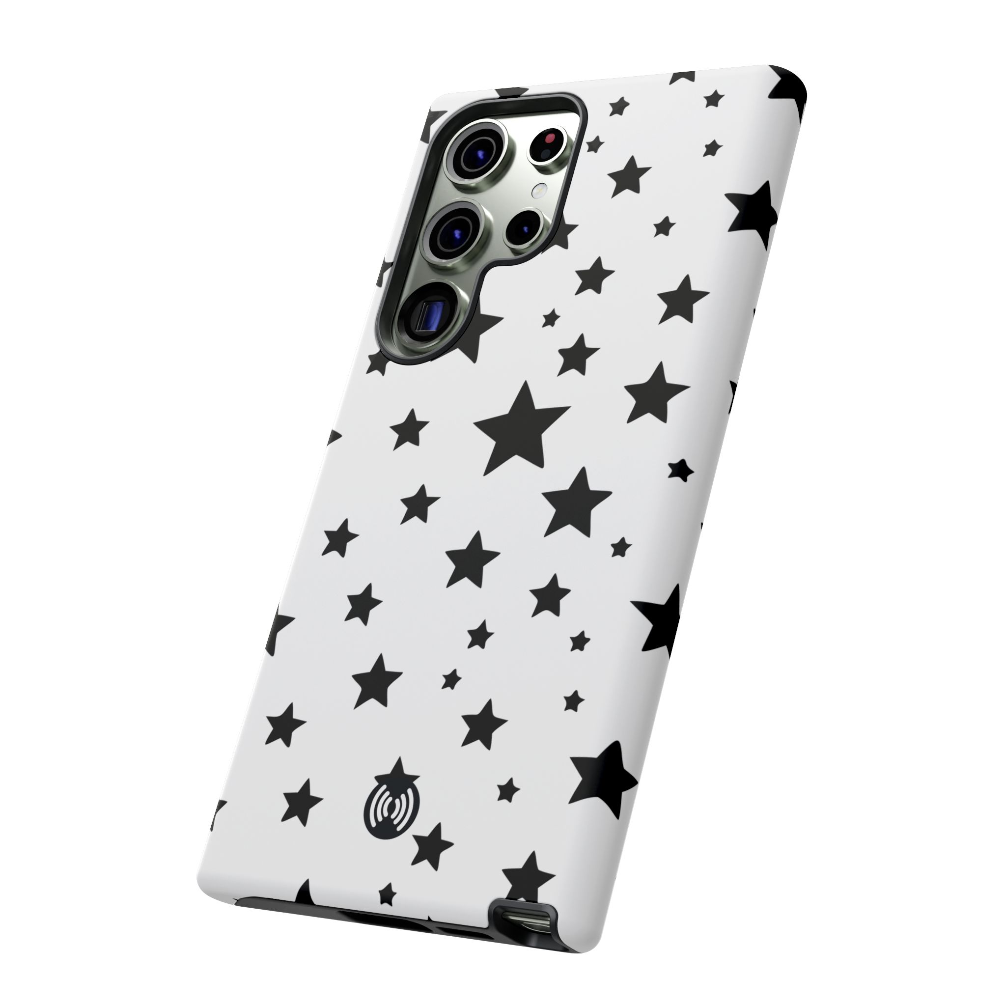 Black Stars on White Phone Case | Cellfinds - Image 18
