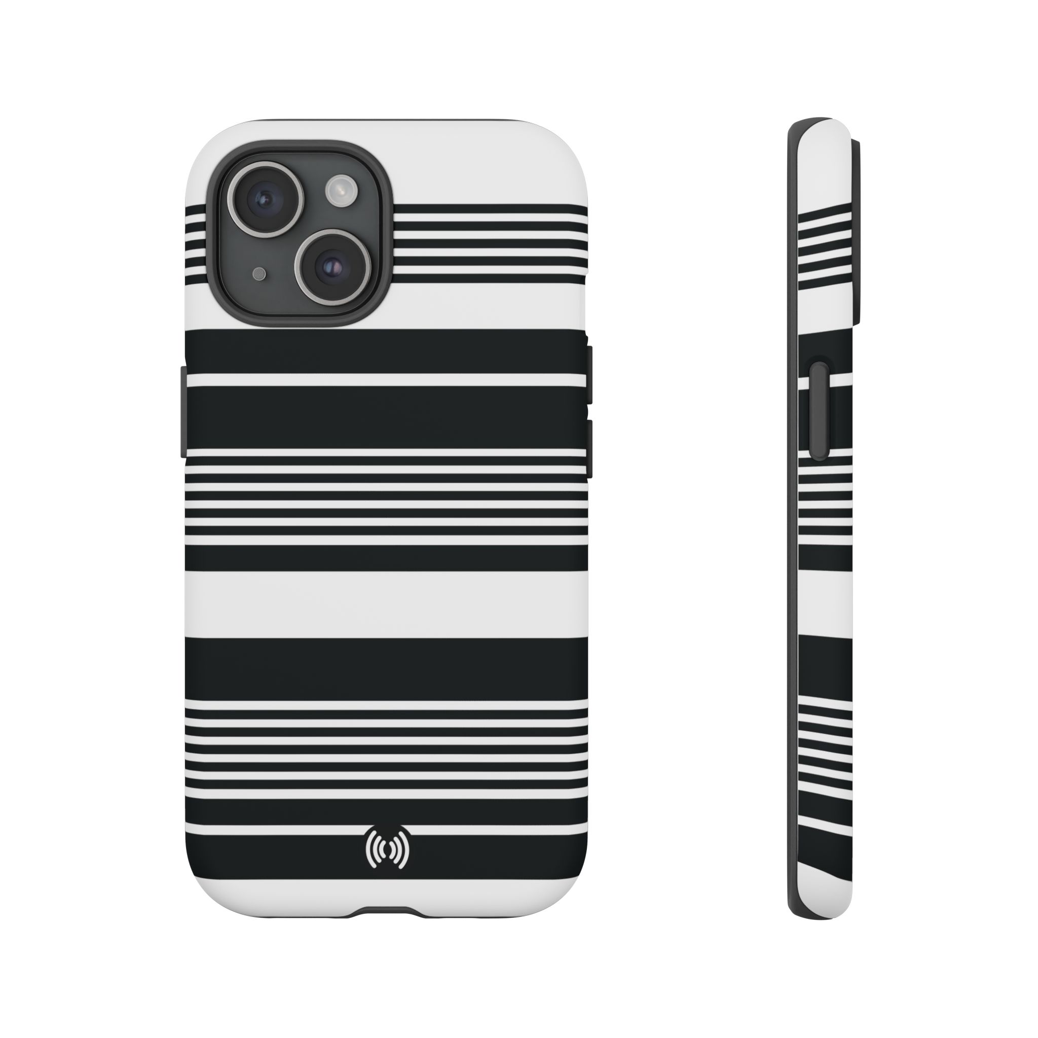 Black & White Striped Phone Case - Image 8