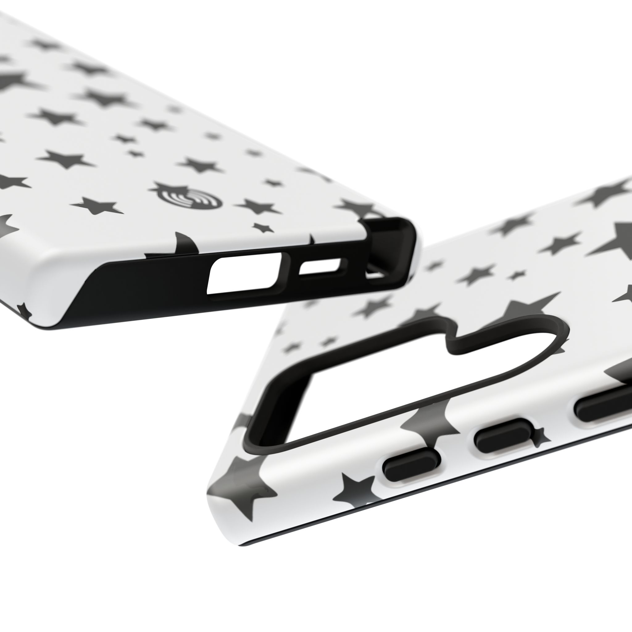 Black Stars on White Phone Case | Cellfinds - Image 58