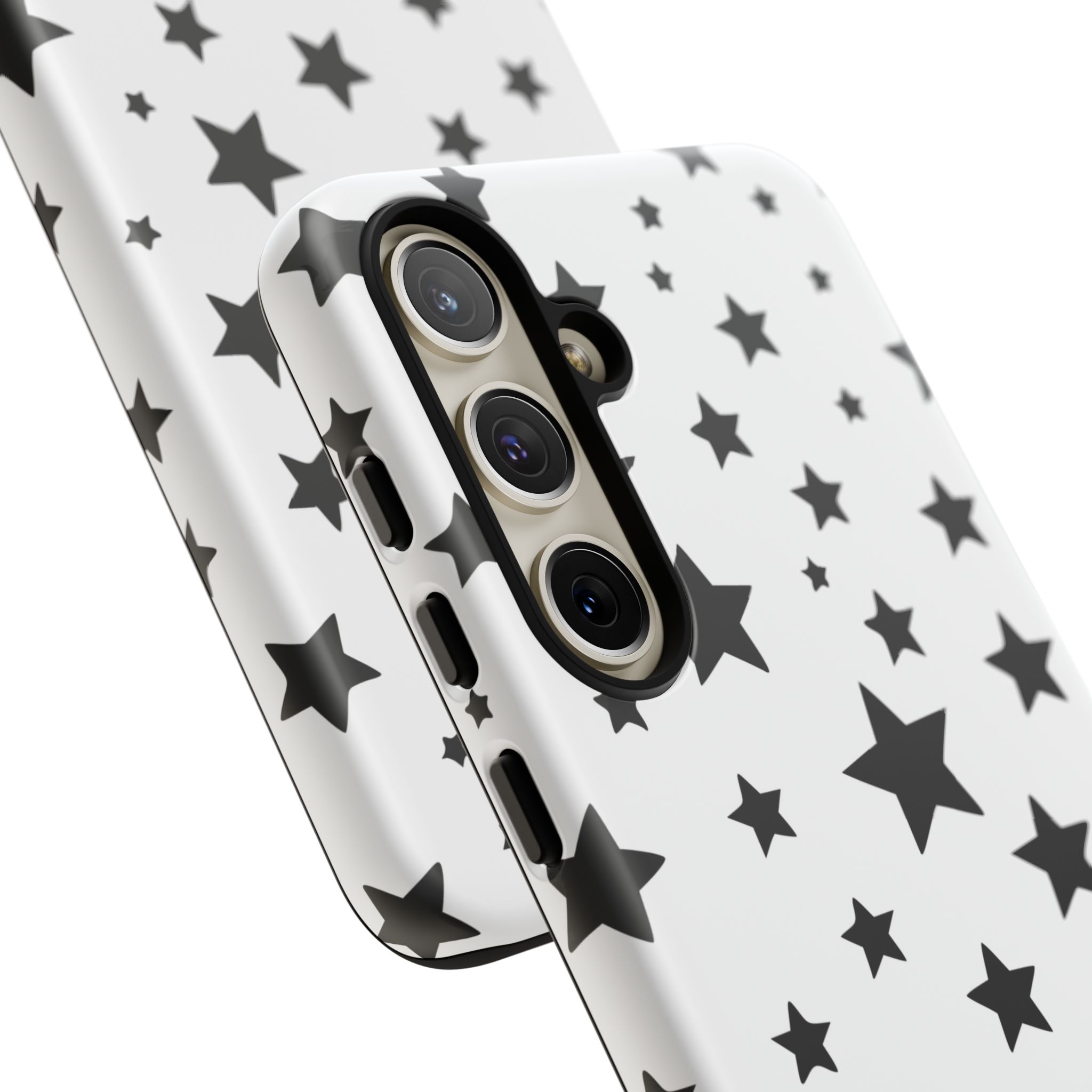 Black Stars on White Phone Case | Cellfinds - Image 49
