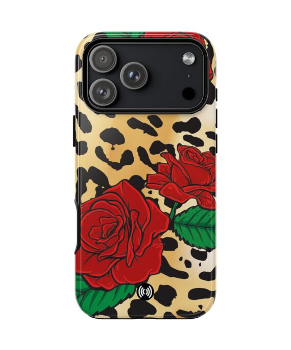 Leopard Rose Phone Cas