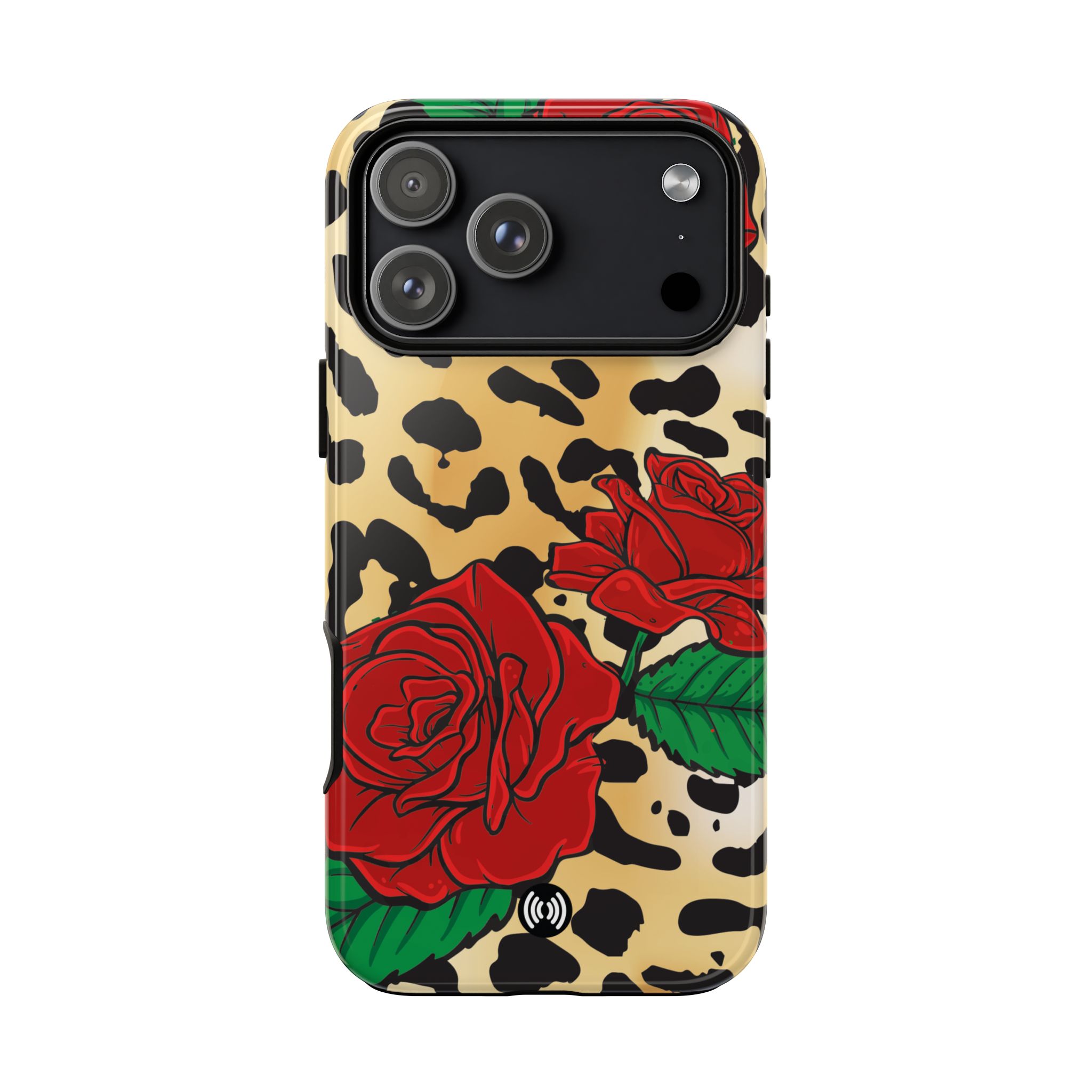 Rebel Rose Leopard Phone Case