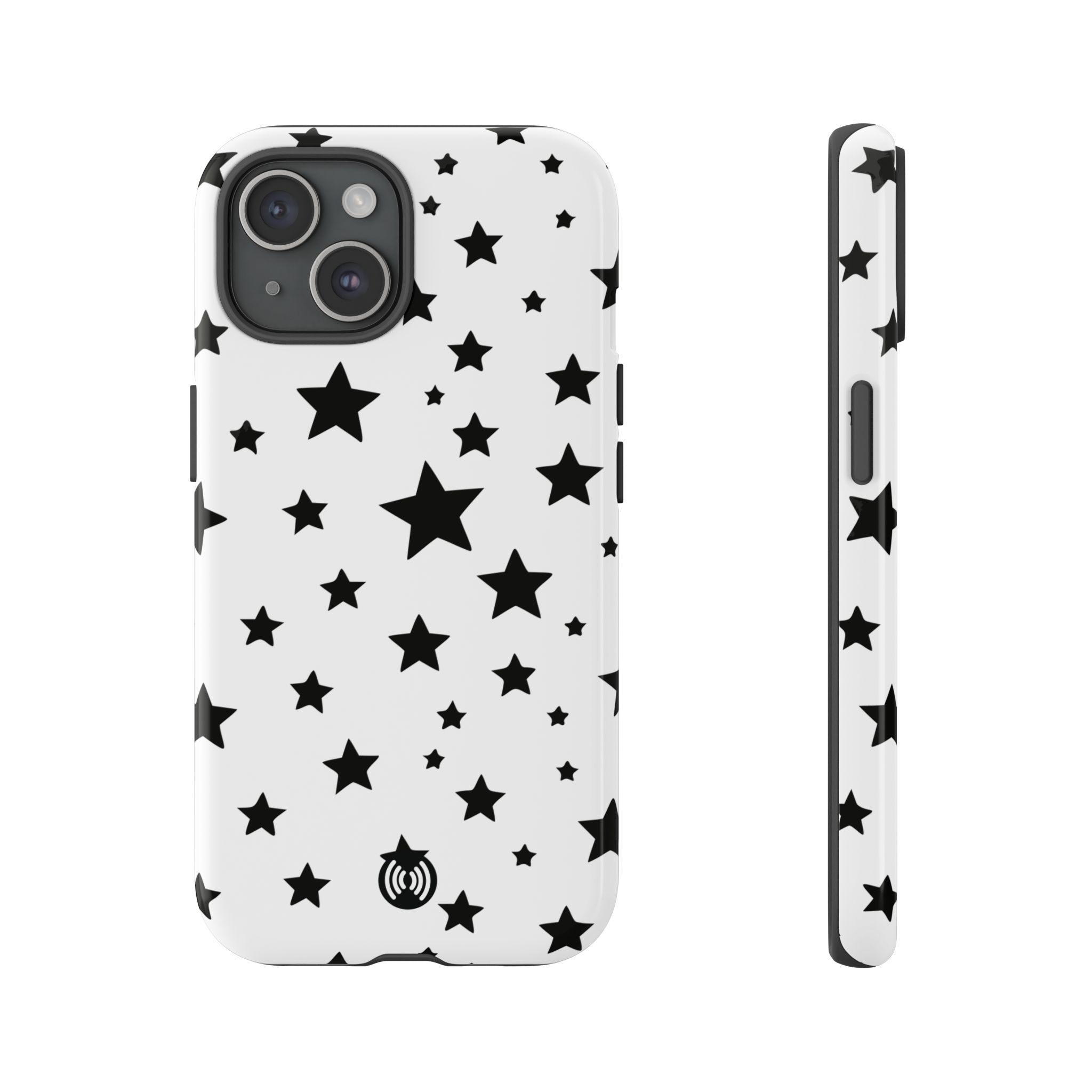 Black Stars on White Phone Case | Cellfinds - Image 20