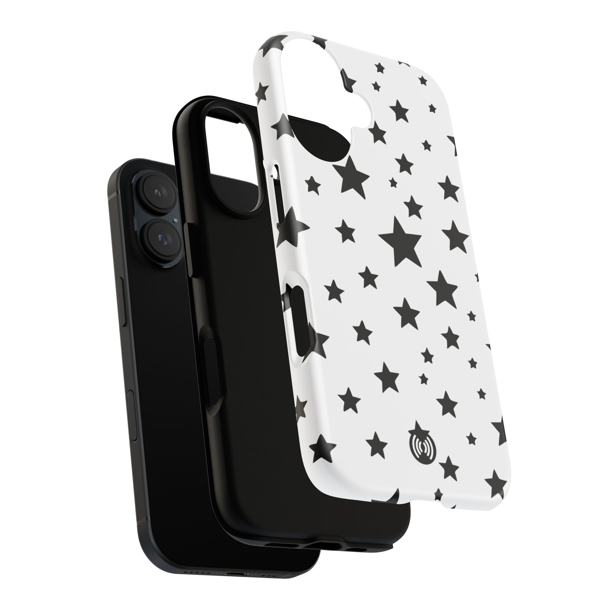 Black Stars on White Phone Case | Cellfinds - Image 65