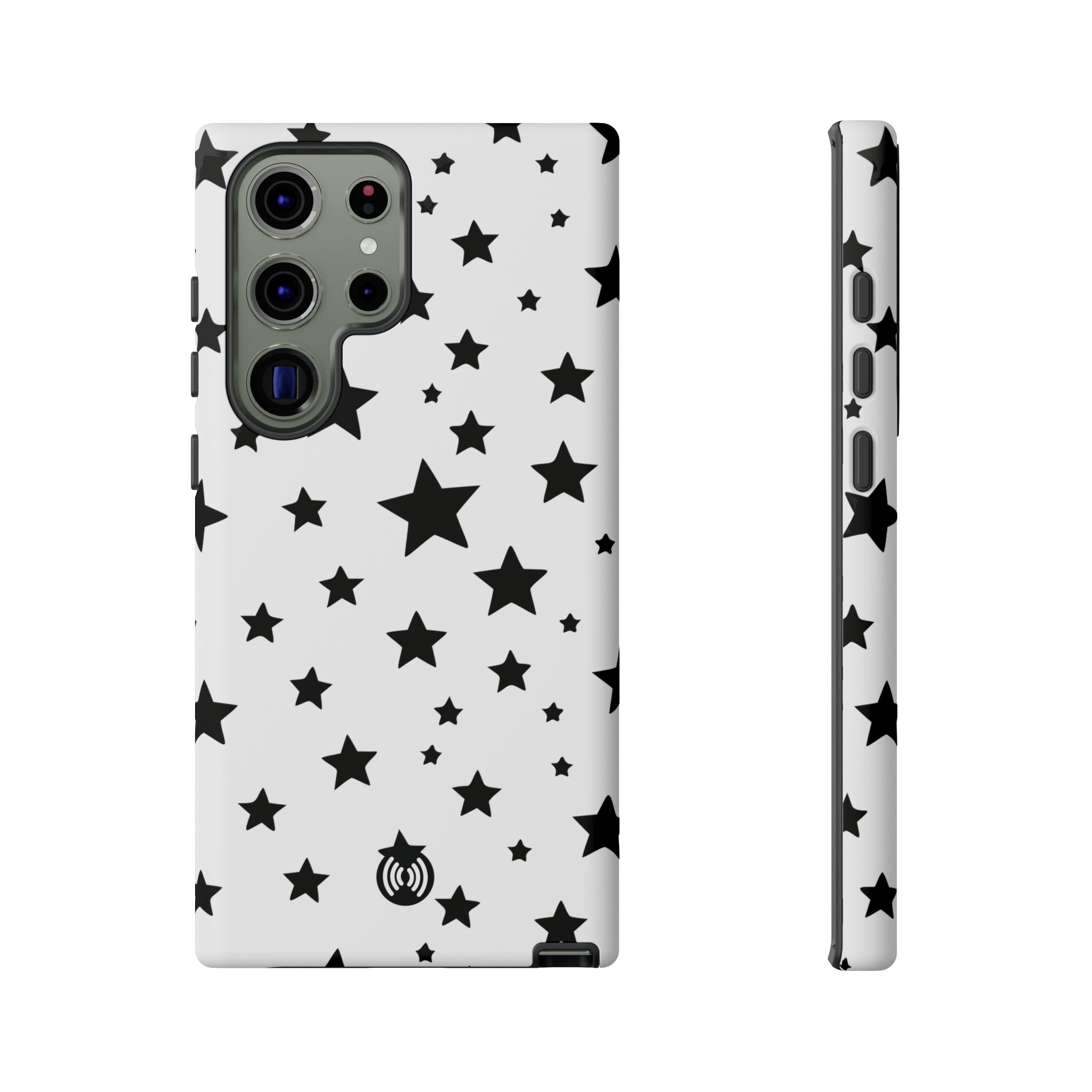 Black Stars on White Phone Case | Cellfinds - Image 17