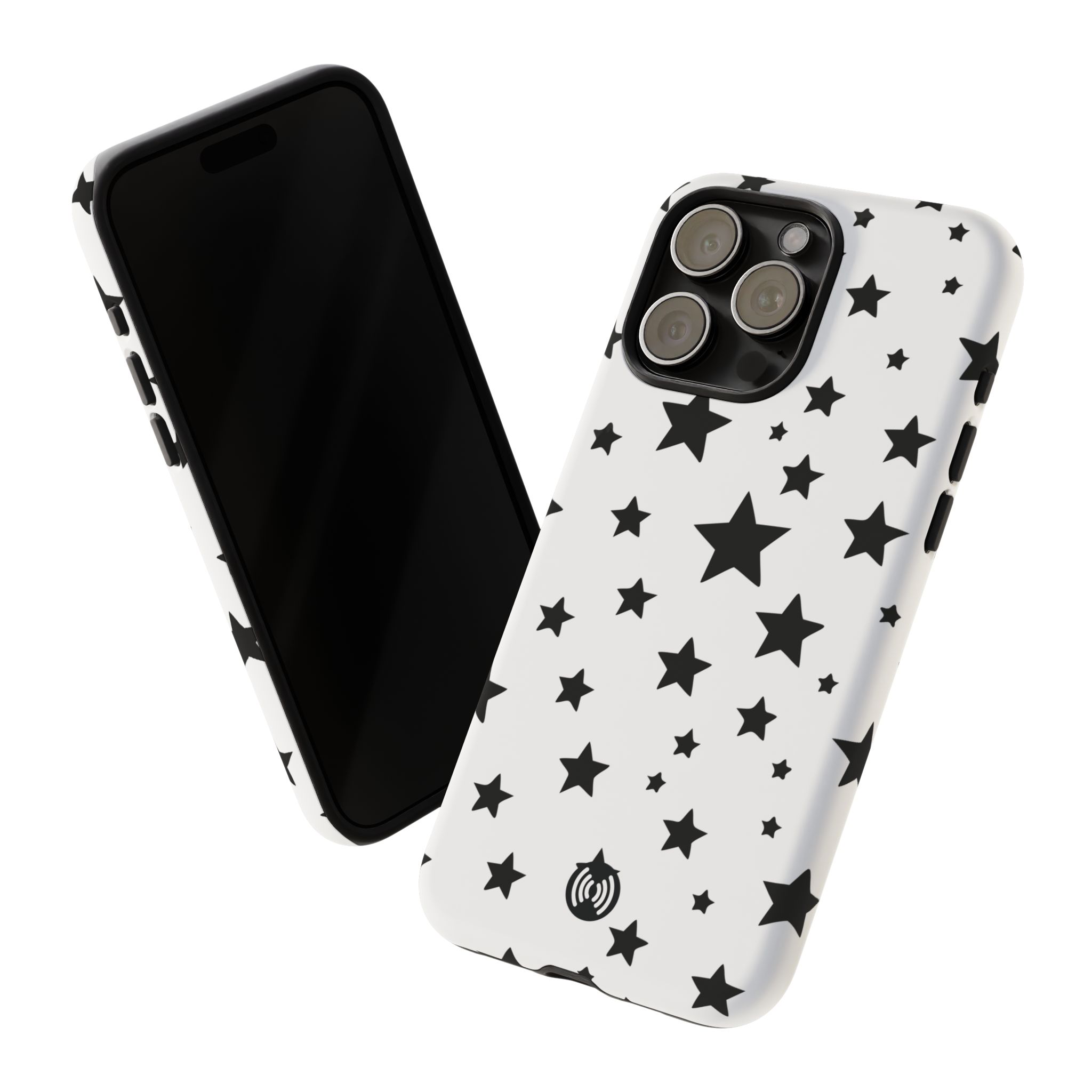 Black Stars on White Phone Case | Cellfinds - Image 35