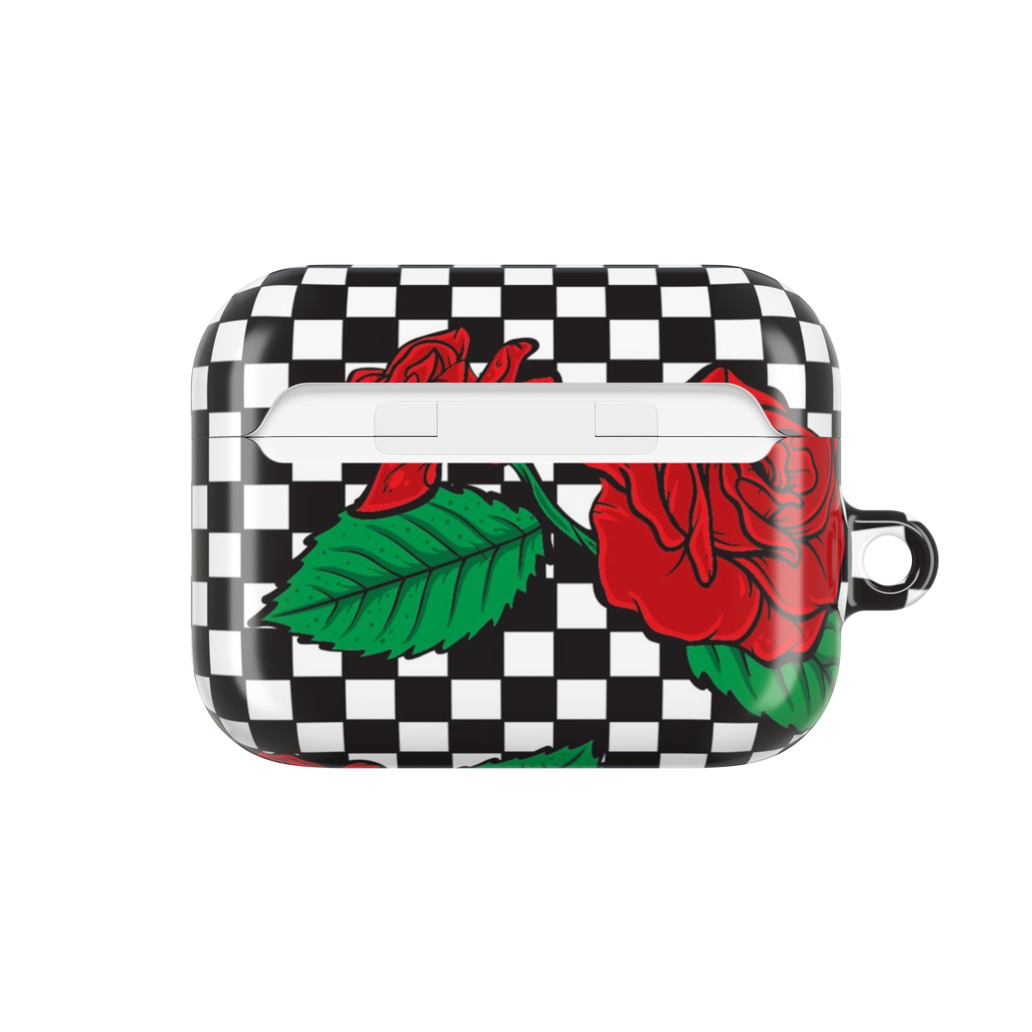 Checkerboard Rose AirPods Case with Keyring - Image 15