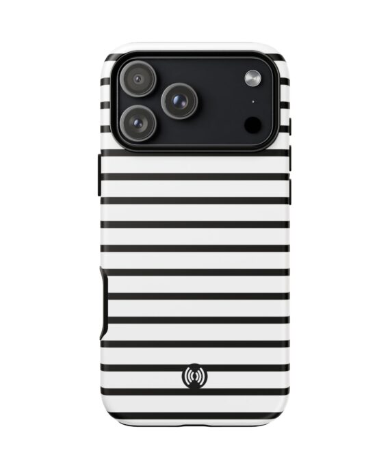 Striped Black & White Phone Case