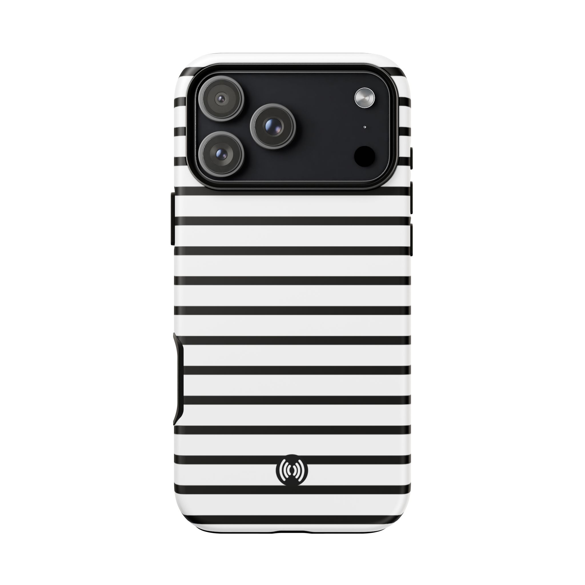 Striped Black & White Phone Case