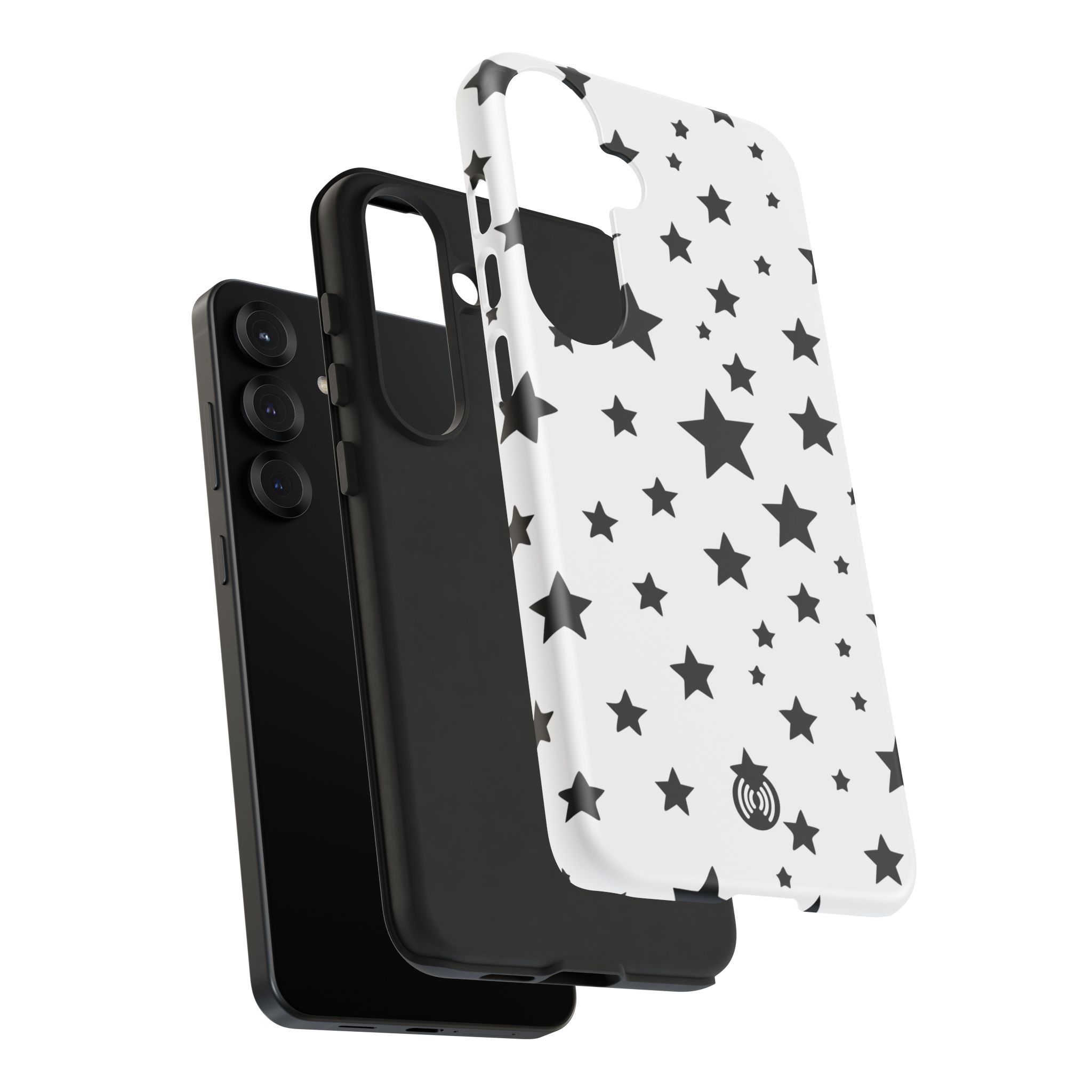 Black Stars on White Phone Case | Cellfinds - Image 99