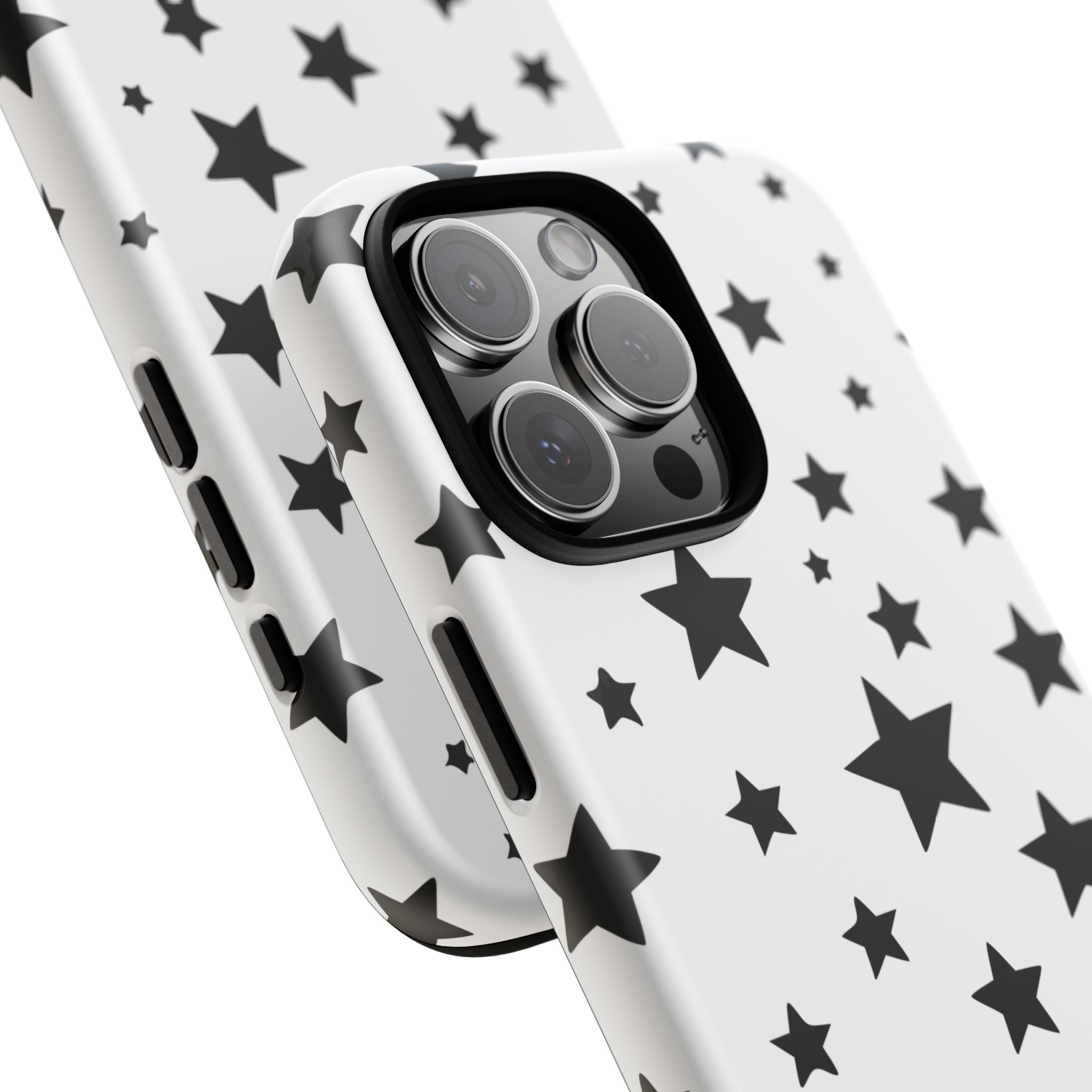 Black Stars on White Phone Case | Cellfinds - Image 82