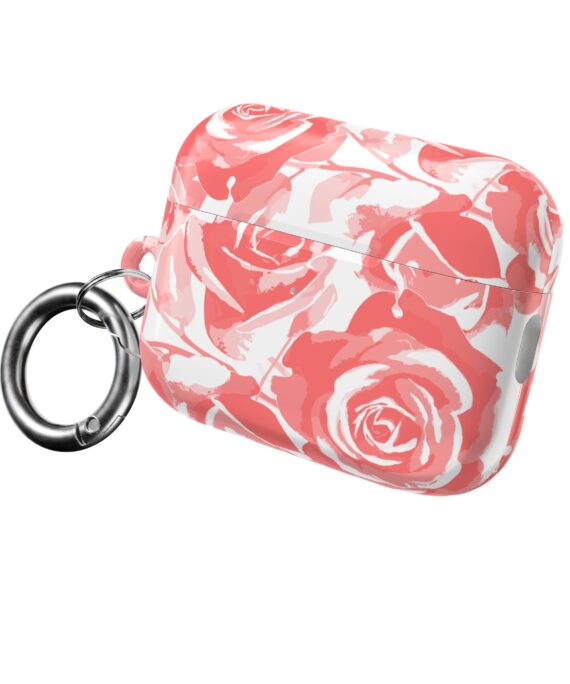 Soft Coral Rose AirPods Case Cover