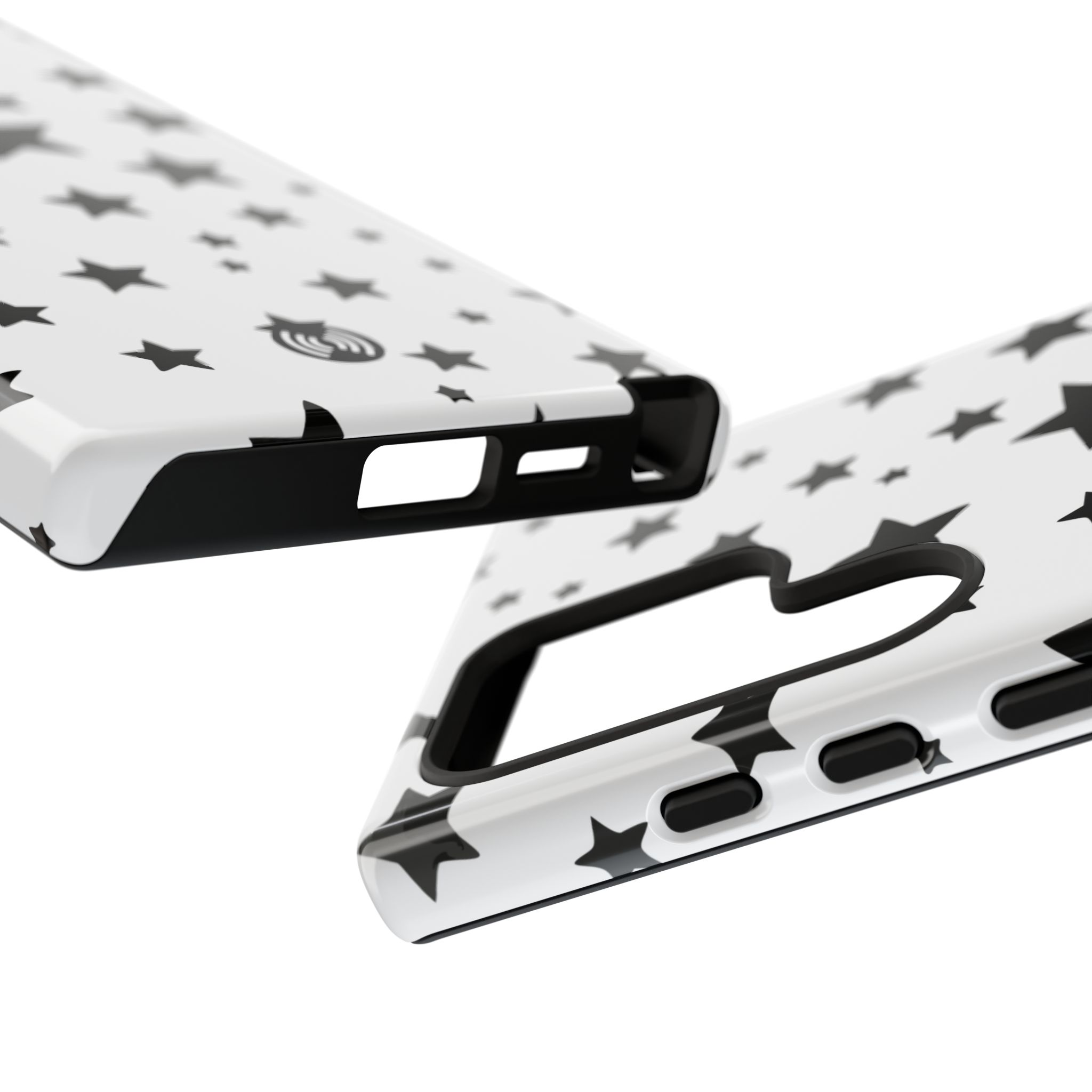 Black Stars on White Phone Case | Cellfinds - Image 54