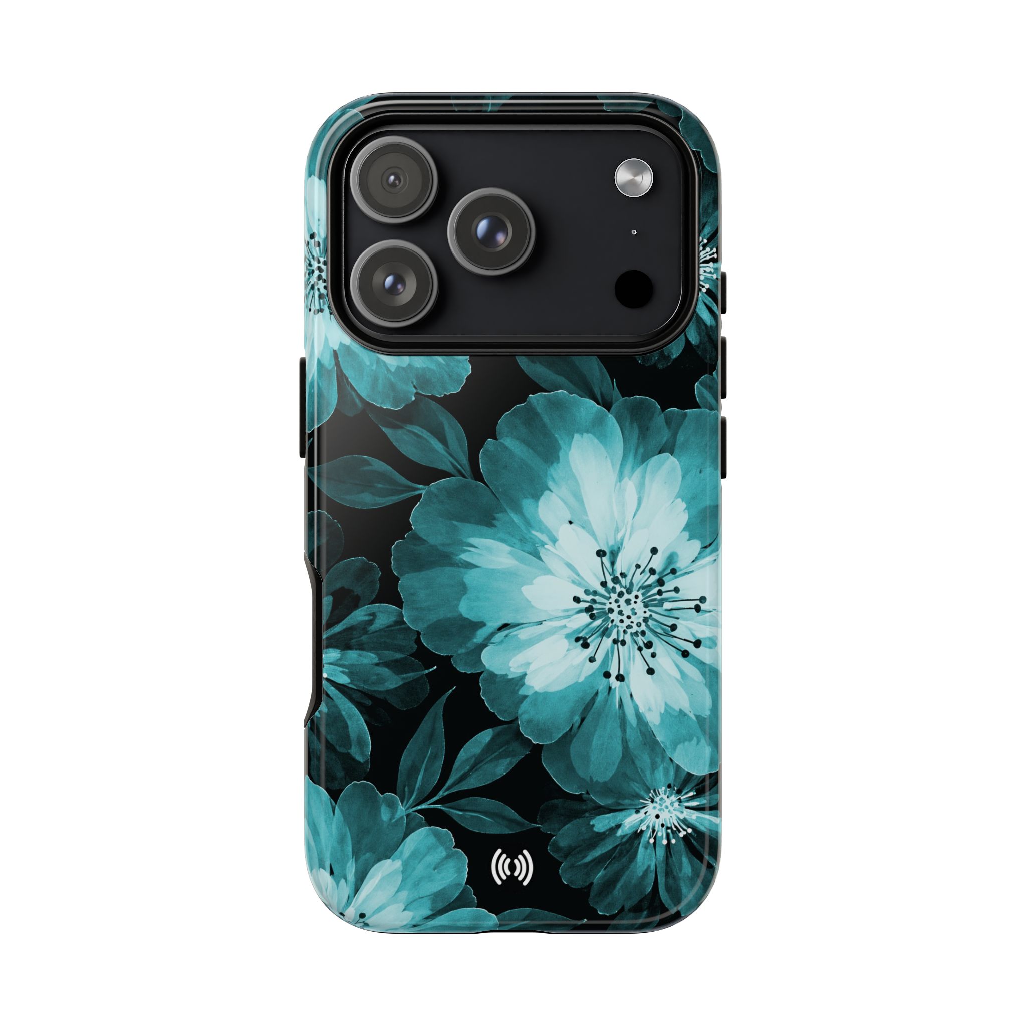 Teal Floral Botanical Phone Case