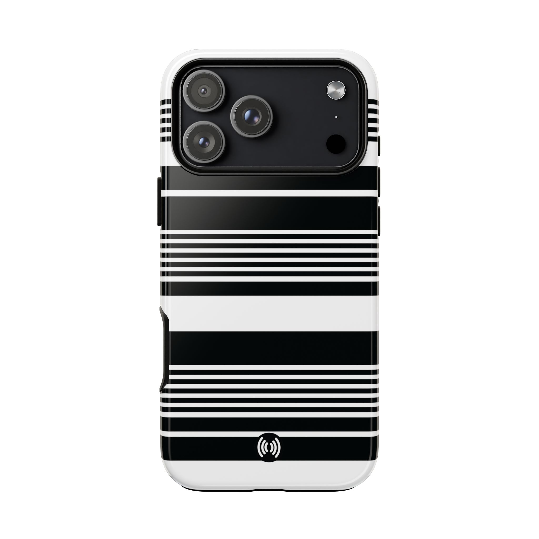 Black & White Striped Phone Case - Image 44