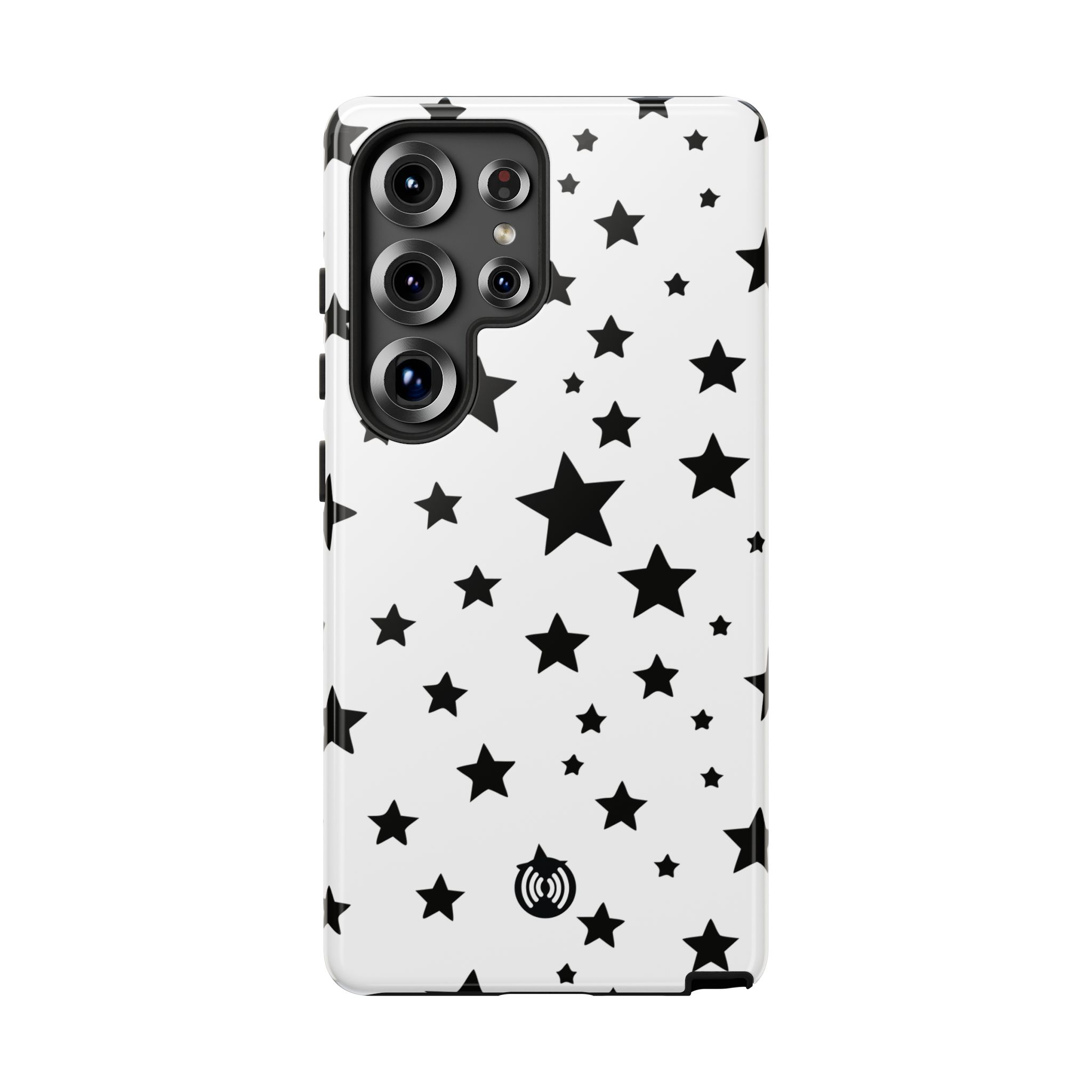 Black Stars on White Phone Case | Cellfinds - Image 100