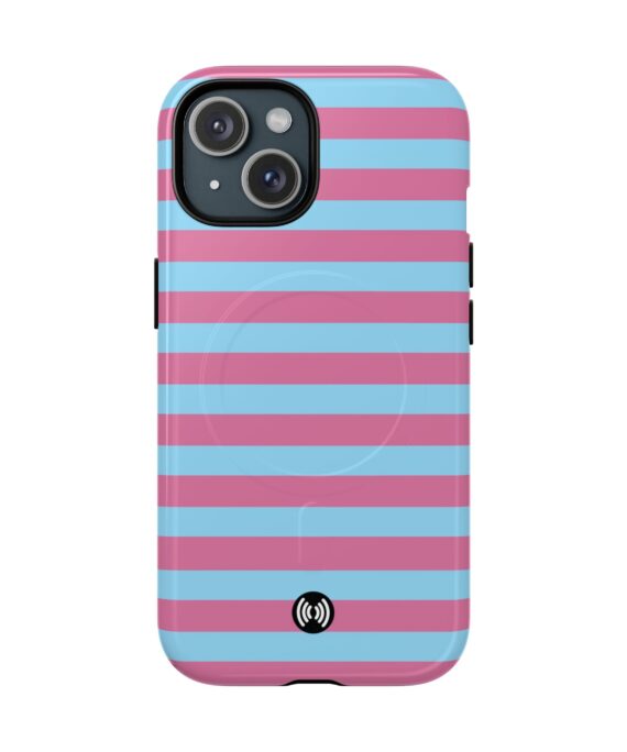 Trans Pride Stripe Tough Magnetic Phone Case